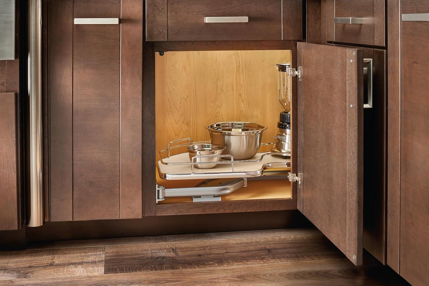 Rev-A-Shelf Contemporary Cloud Blind Corner Organizer for Blind Left Cabinet