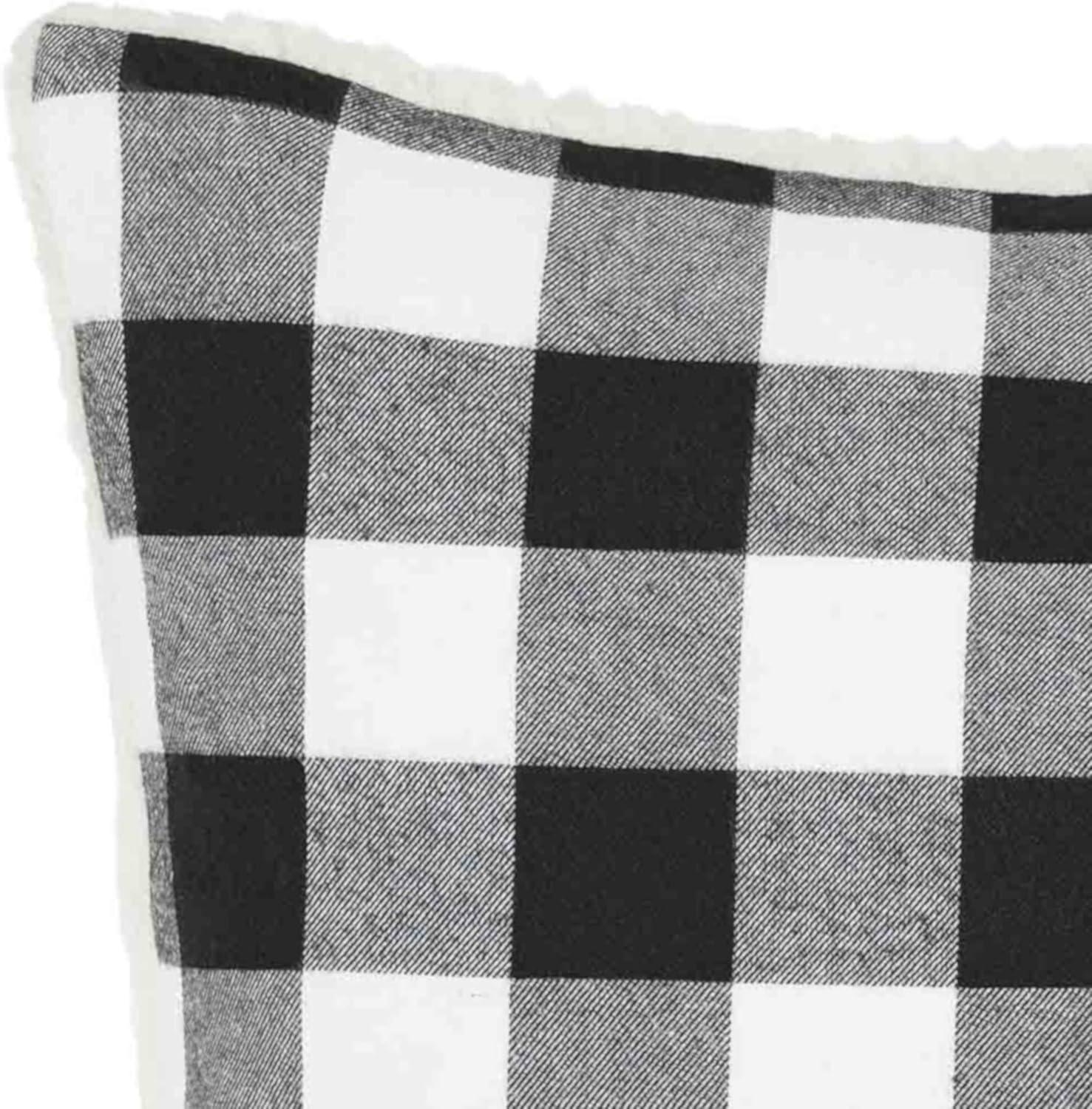 Eddie Bauer Cabin Plaid Flannel Square Throw Pillow