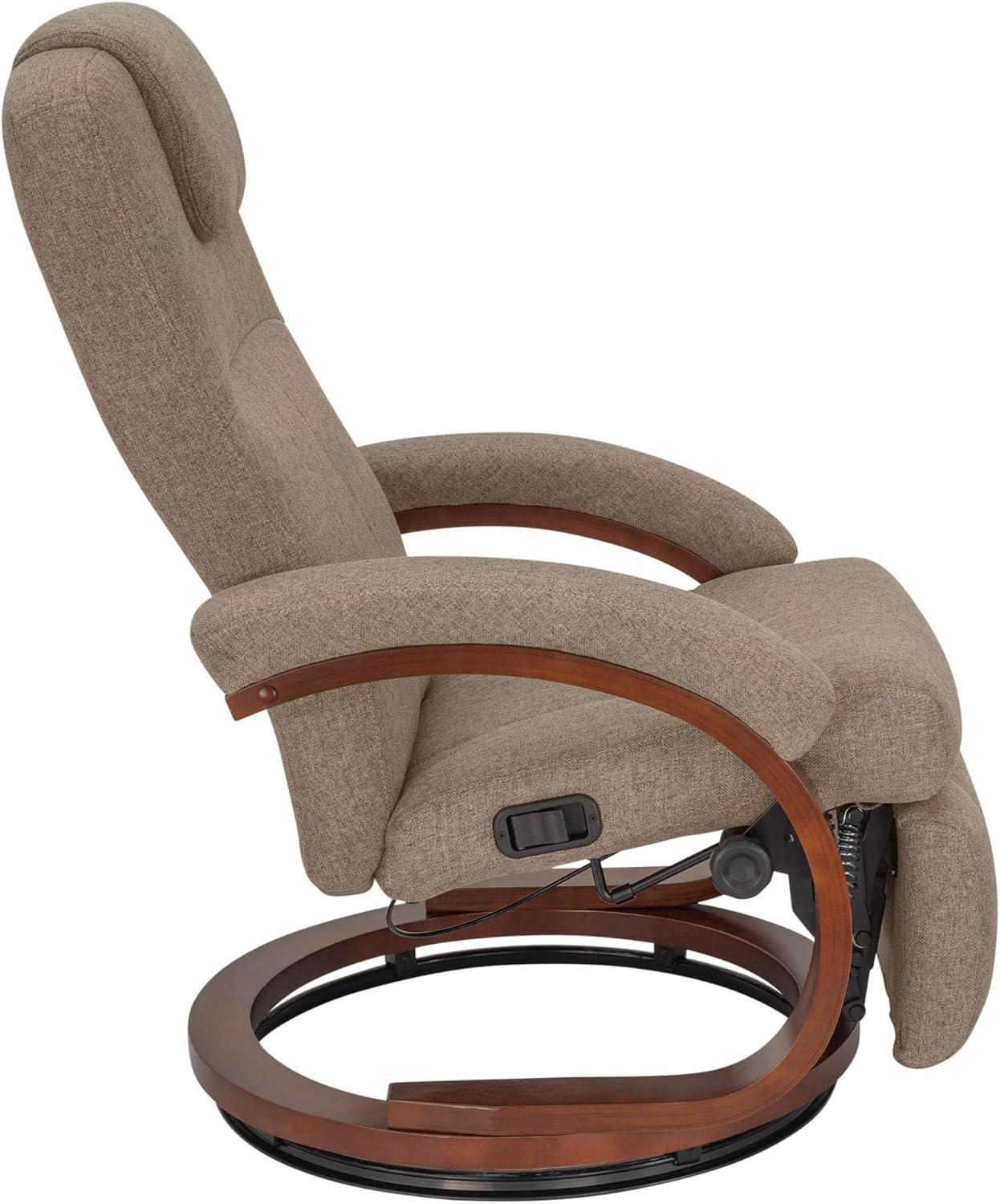 RecPro Charles 28" RV Euro Chair Recliner | Modern Design | RV Furniture | Cloth (Oatmeal, 1 Chair)