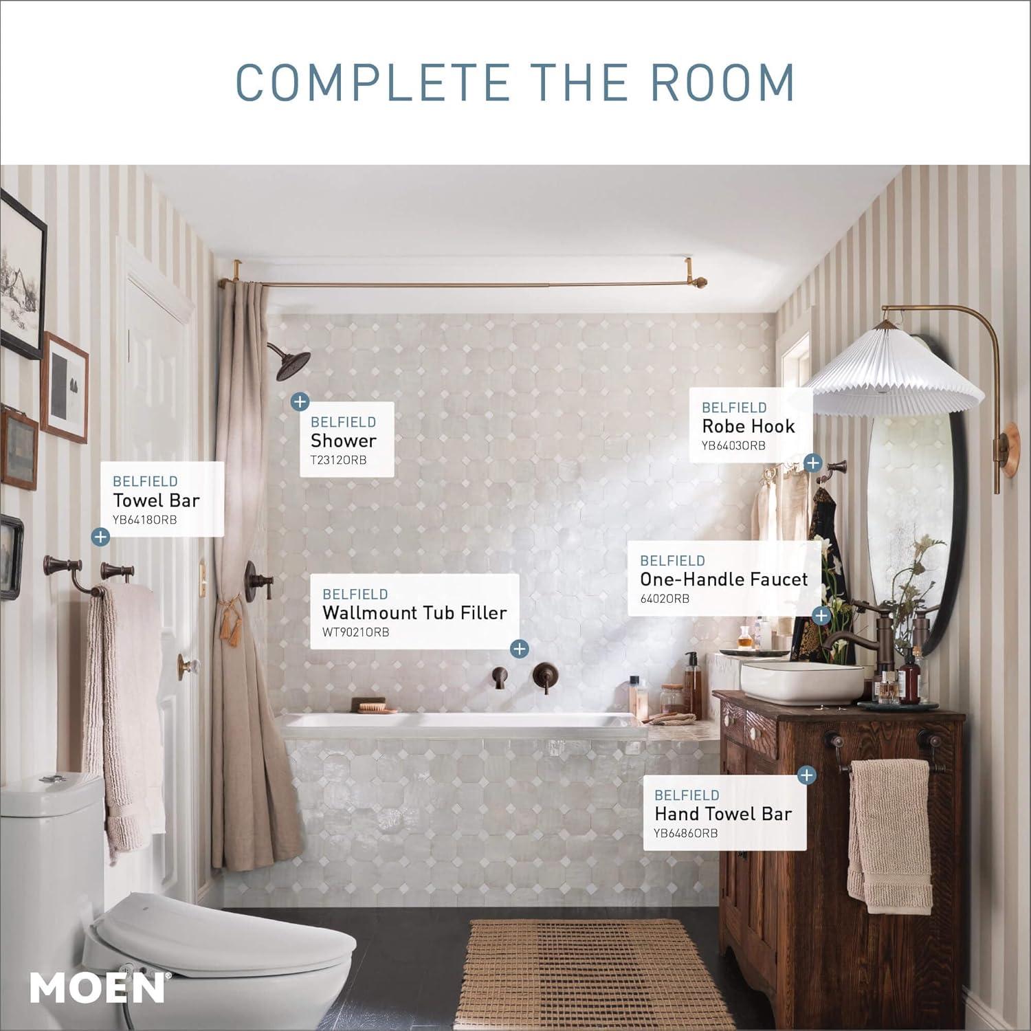 Belfield Bathroom 9" Wall Mounted Towel Bar