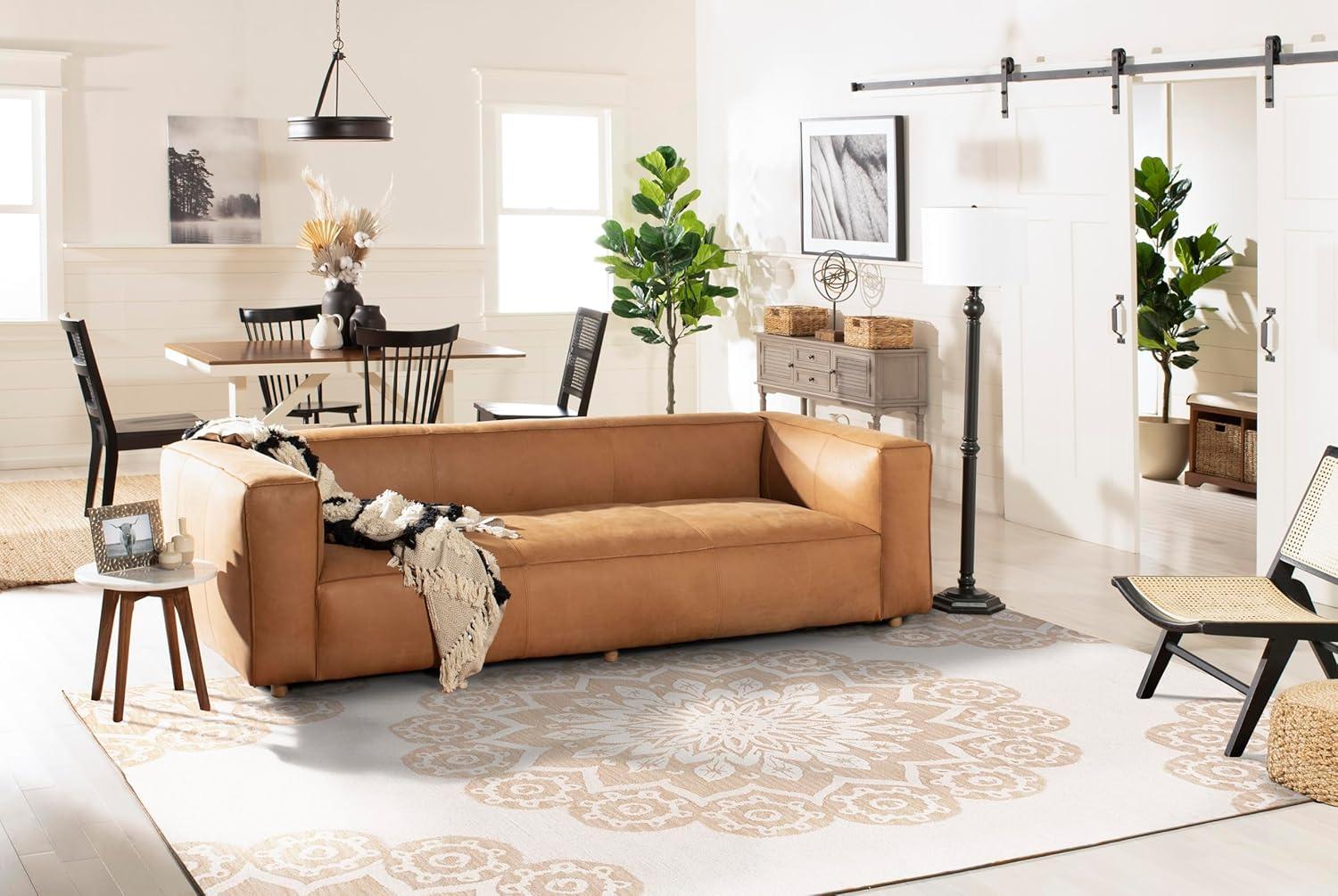 SAFAVIEH Blossom Brody Geometric Wool Area Rug, Ivory/Beige, 2' x 3'