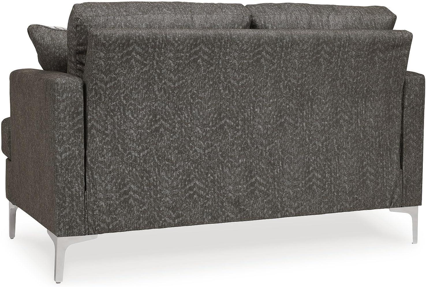 Signature Design by Ashley Contemporary Arcola RTA Loveseat Microfiber Java