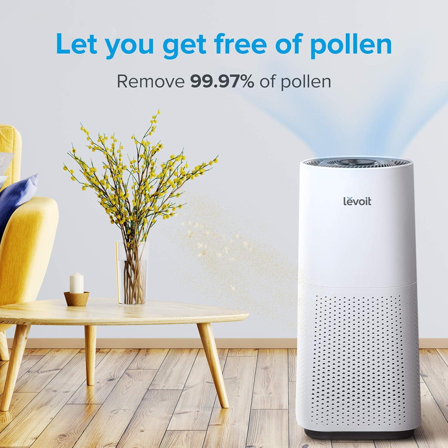 White Tower HEPA Air Purifier with Odor Absorbing Filter