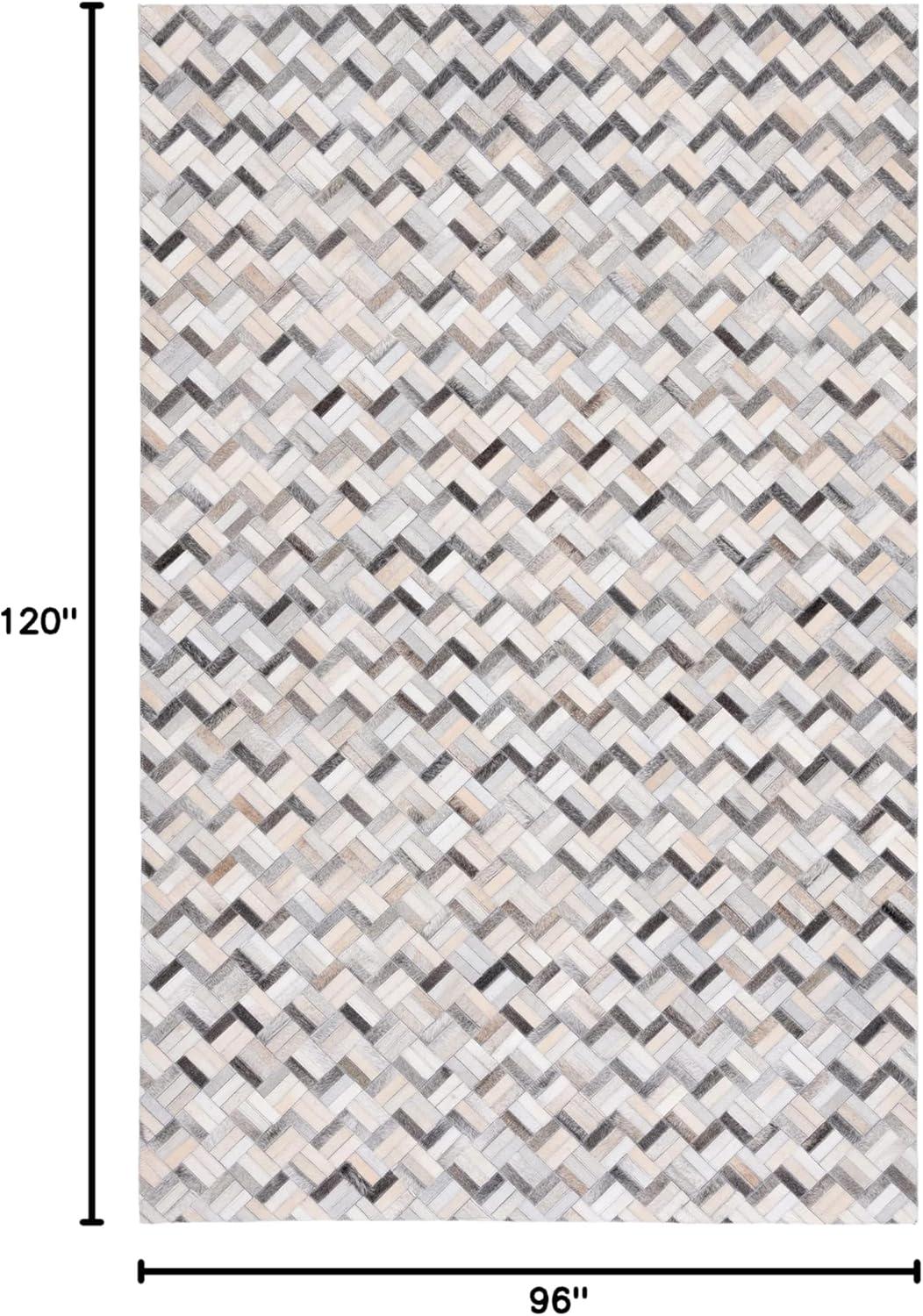 Studio Leather STL235 Power Loomed Area Rug - Black/Grey - 8'x10' - Safavieh.