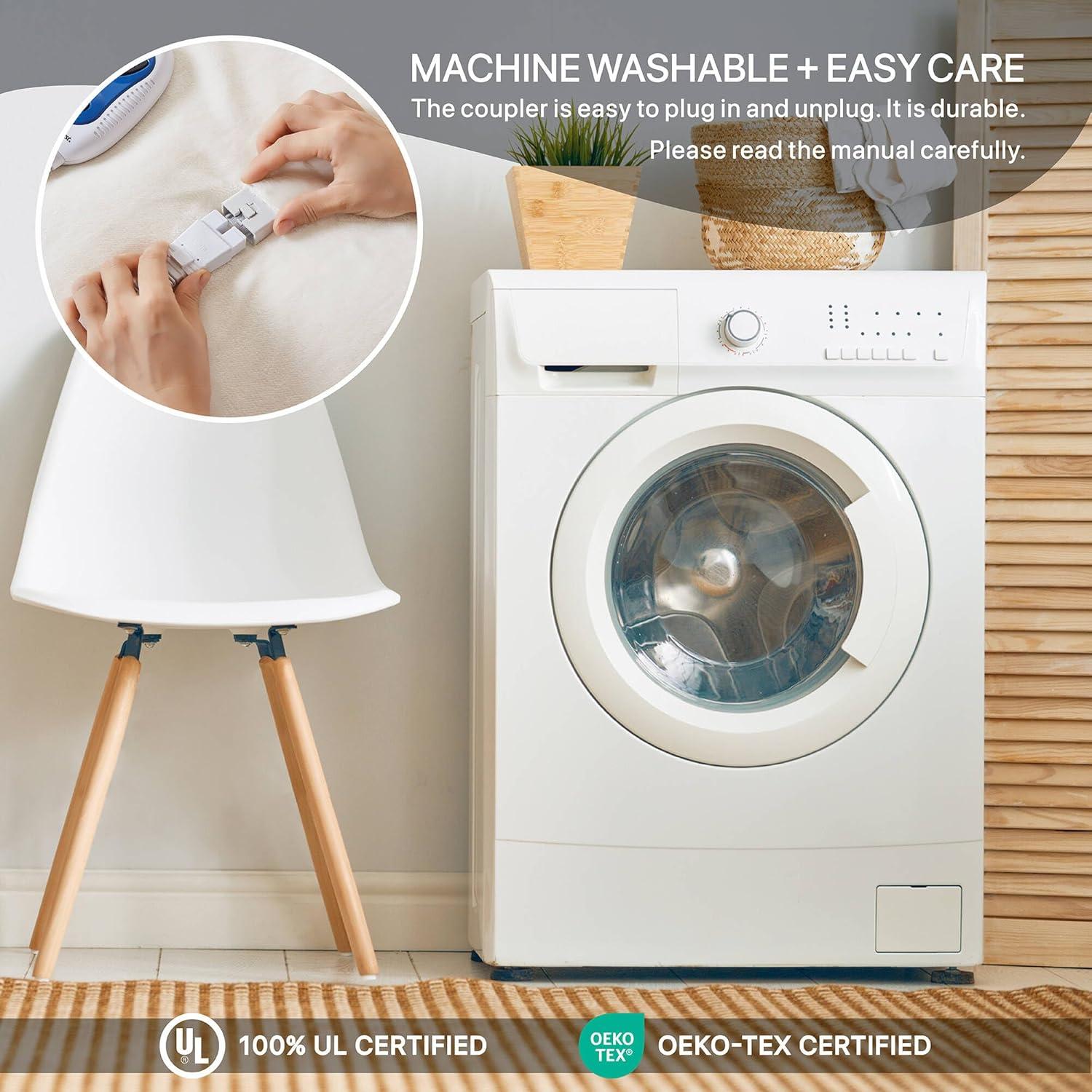 Beautyrest Beautyrest Heated Microlight to Berber Throw