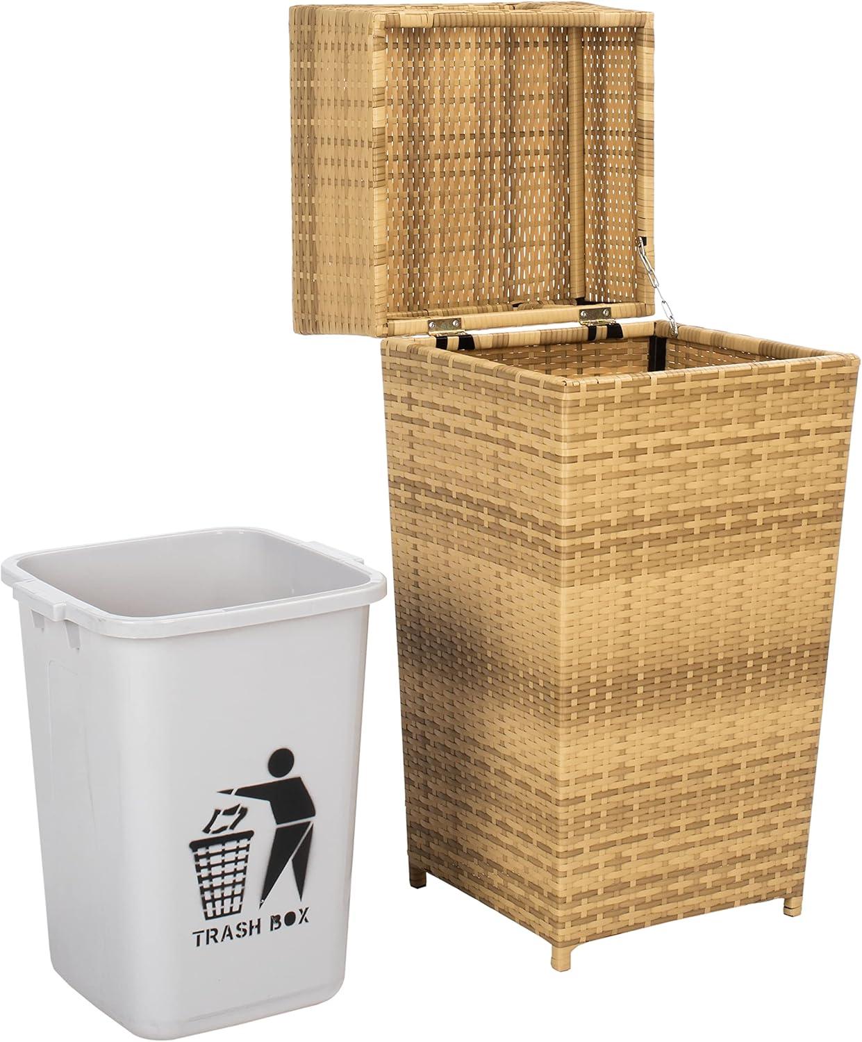 Mazeli Outdoor Trash Can  - Safavieh