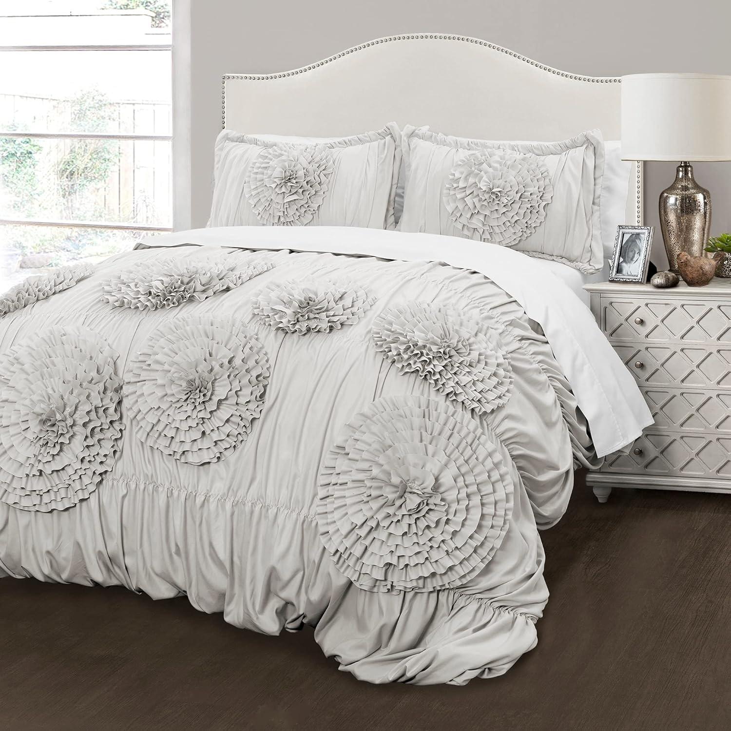 Lush Decor Serena Microfiber Traditional Comforter Set