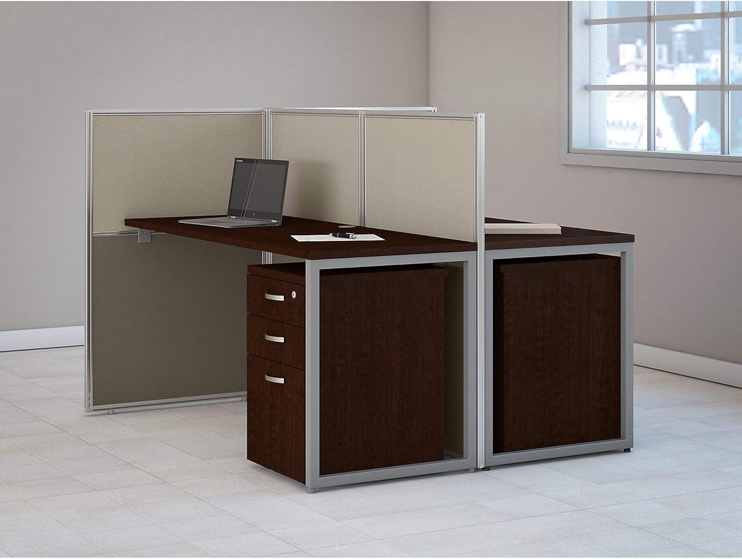 Easy Office Rectangle 2 Person Benching Workstation with Cable Management