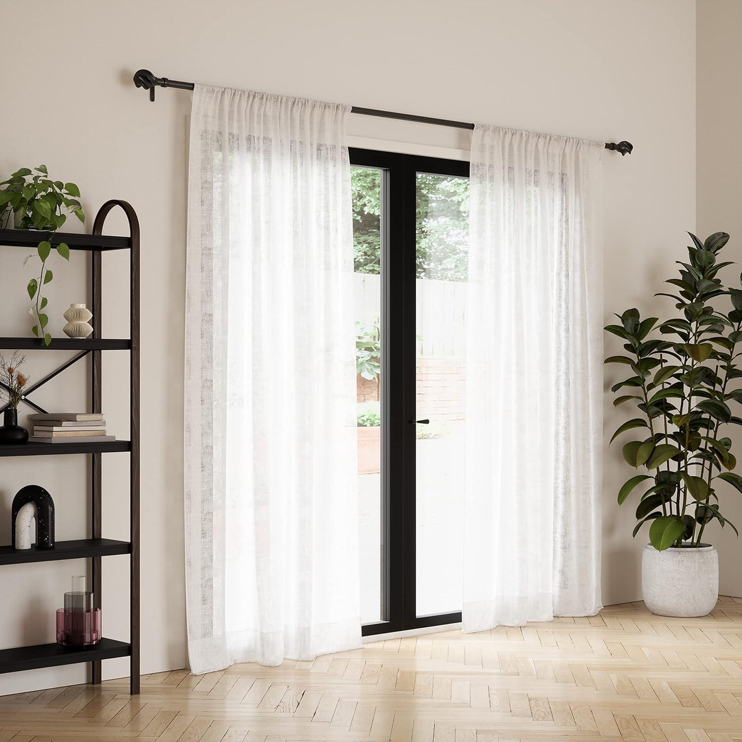 Umbra Steel Adjustable Single Curtain Rod
