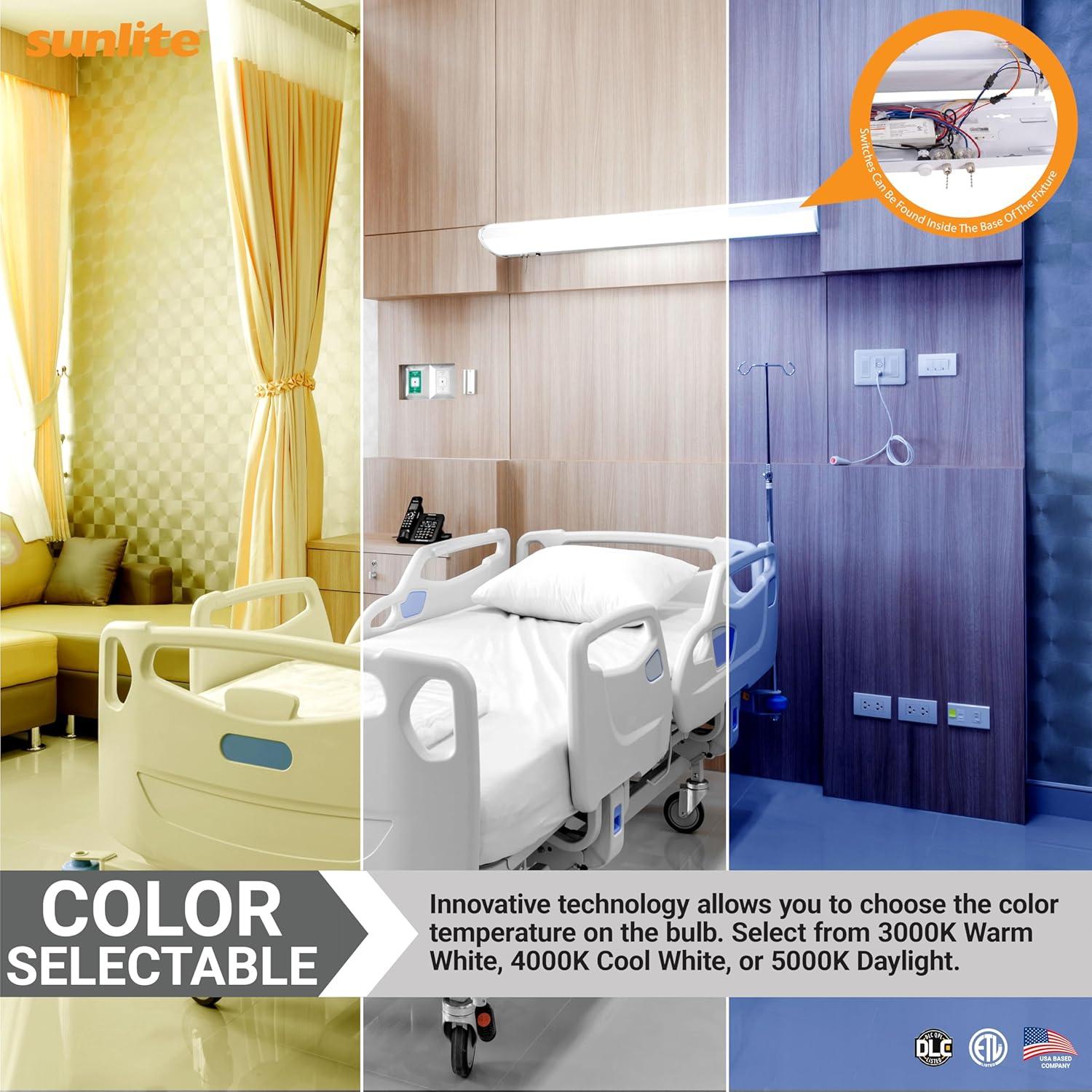 36-Inch Adjustable White LED Linear Bathroom Light Fixture