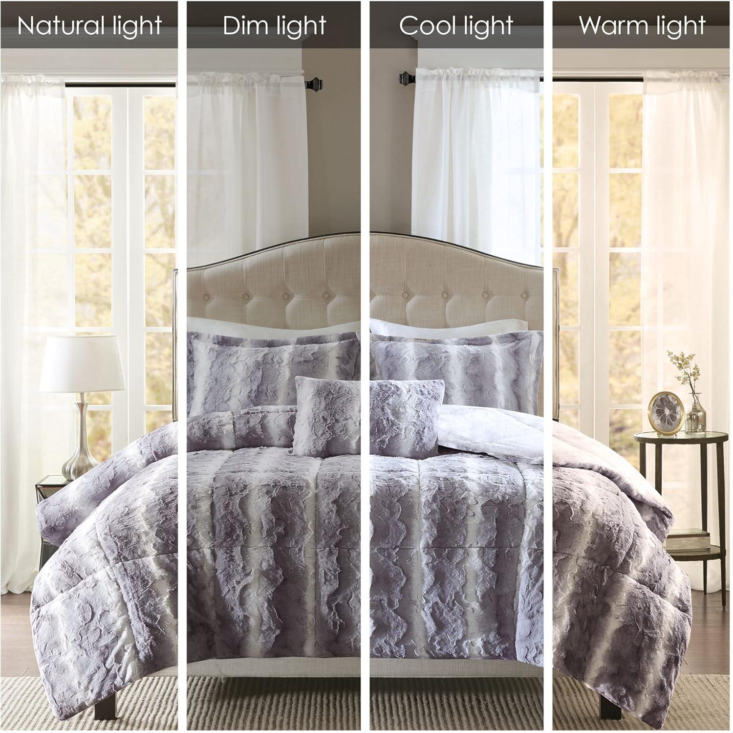 Zuri Faux Fur Comforter Set