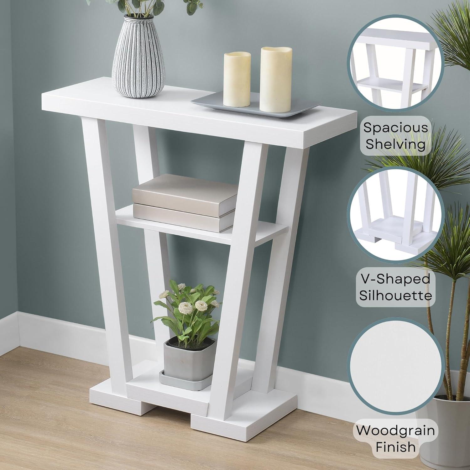 Convenience Concepts Newport V Console, Multiple Finishes
