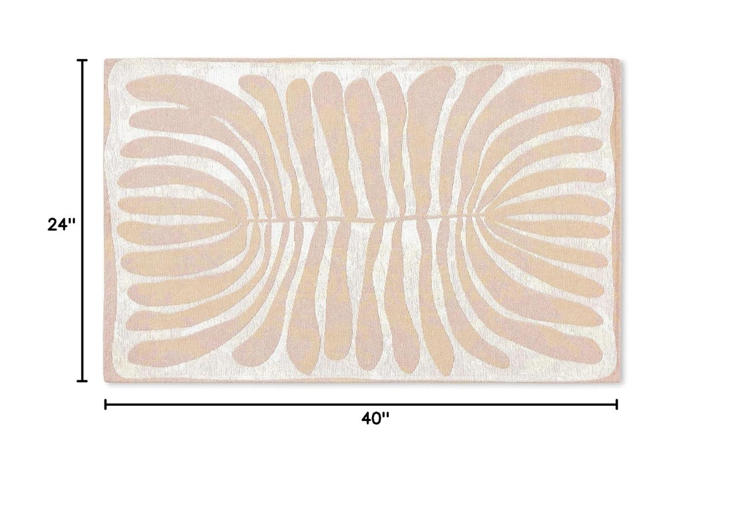Town & Country Living TOWN & COUNTRY Luxe Livie Matisse Cutout Everwash Non-Slip Backing Washable Multi-Use Kitchen Mat