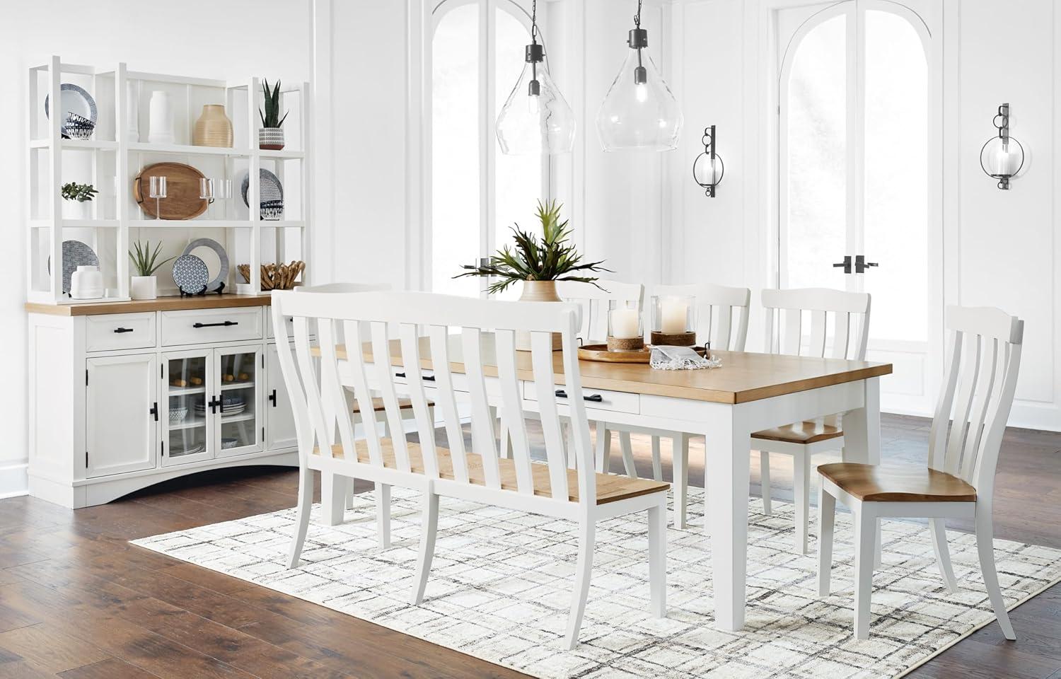 Ashley Furniture Ashbryn White & Natural Dining Table