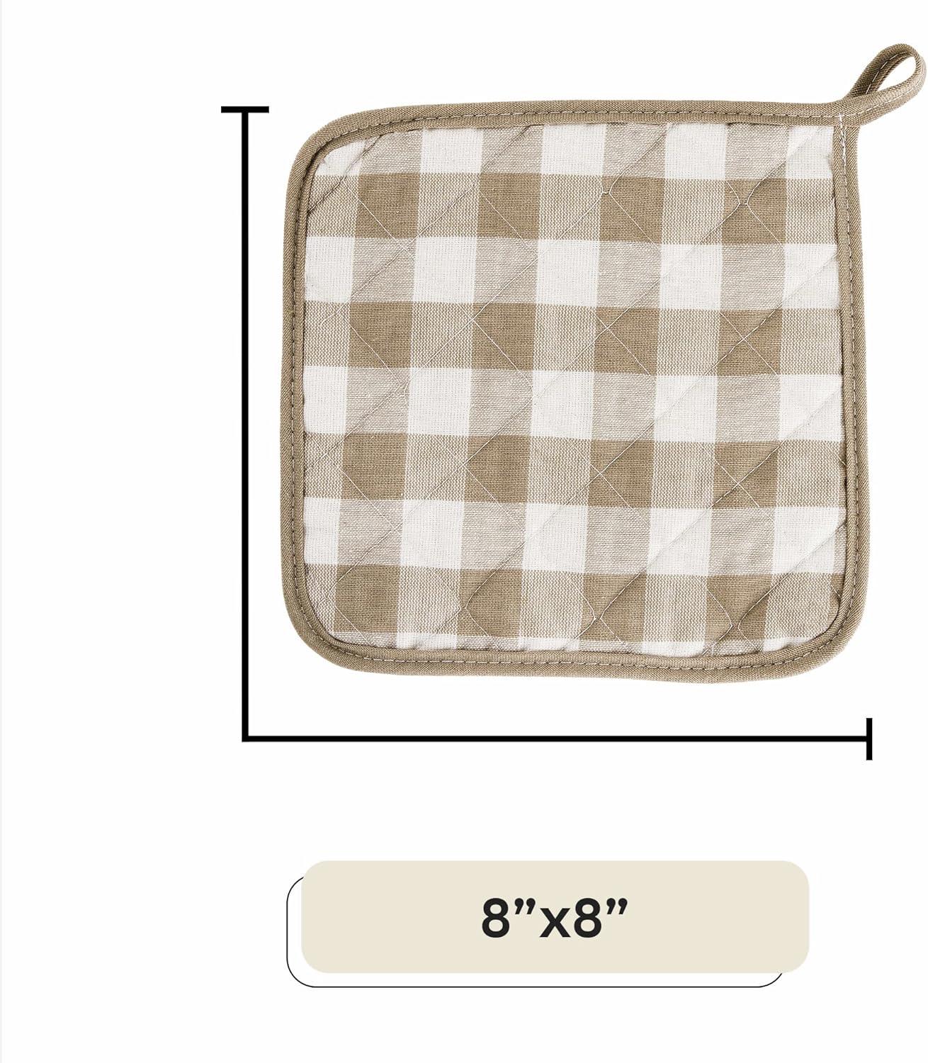 Achim Importing Co Achim Importing Co Checkered Cotton Potholder Set (Set of 2)