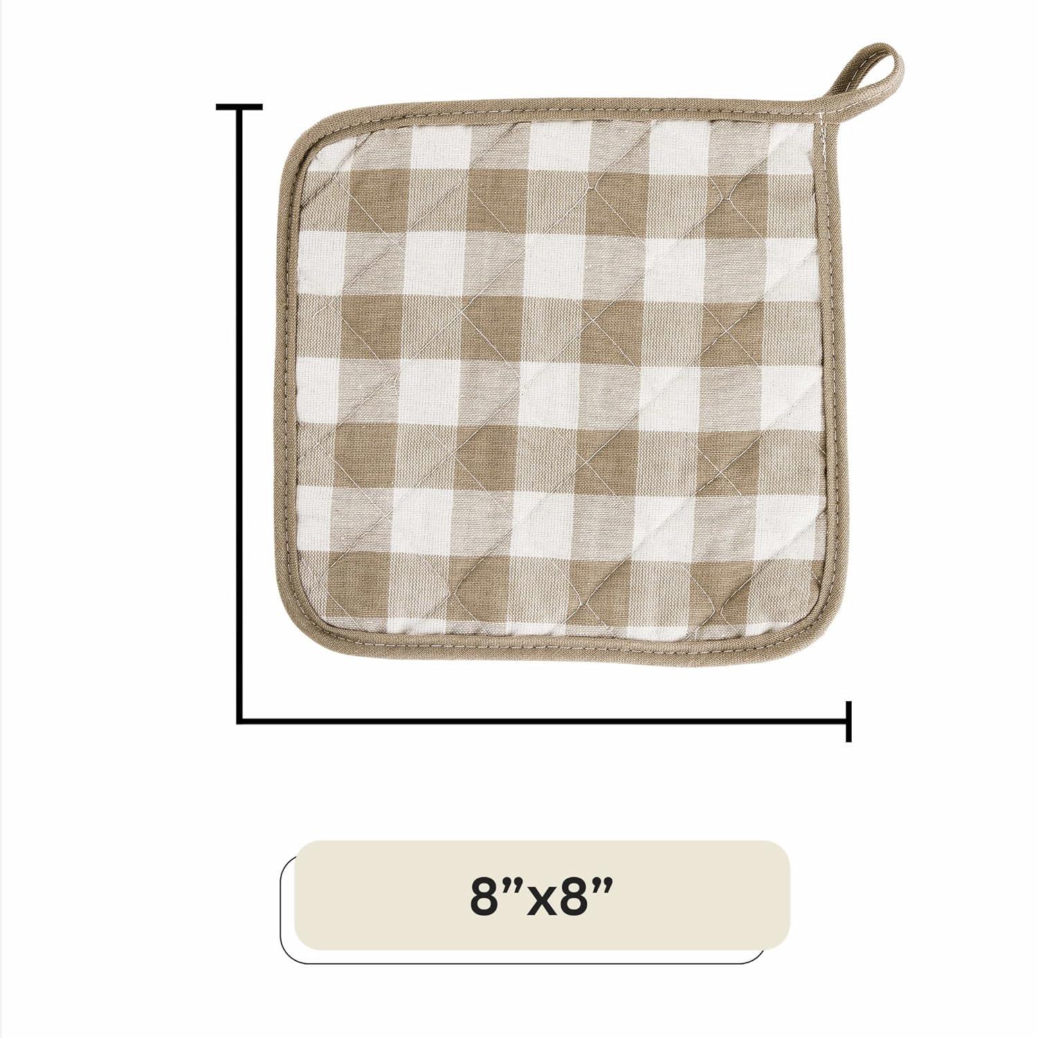 Achim Importing Co Achim Importing Co Checkered Cotton Potholder Set (Set of 2)