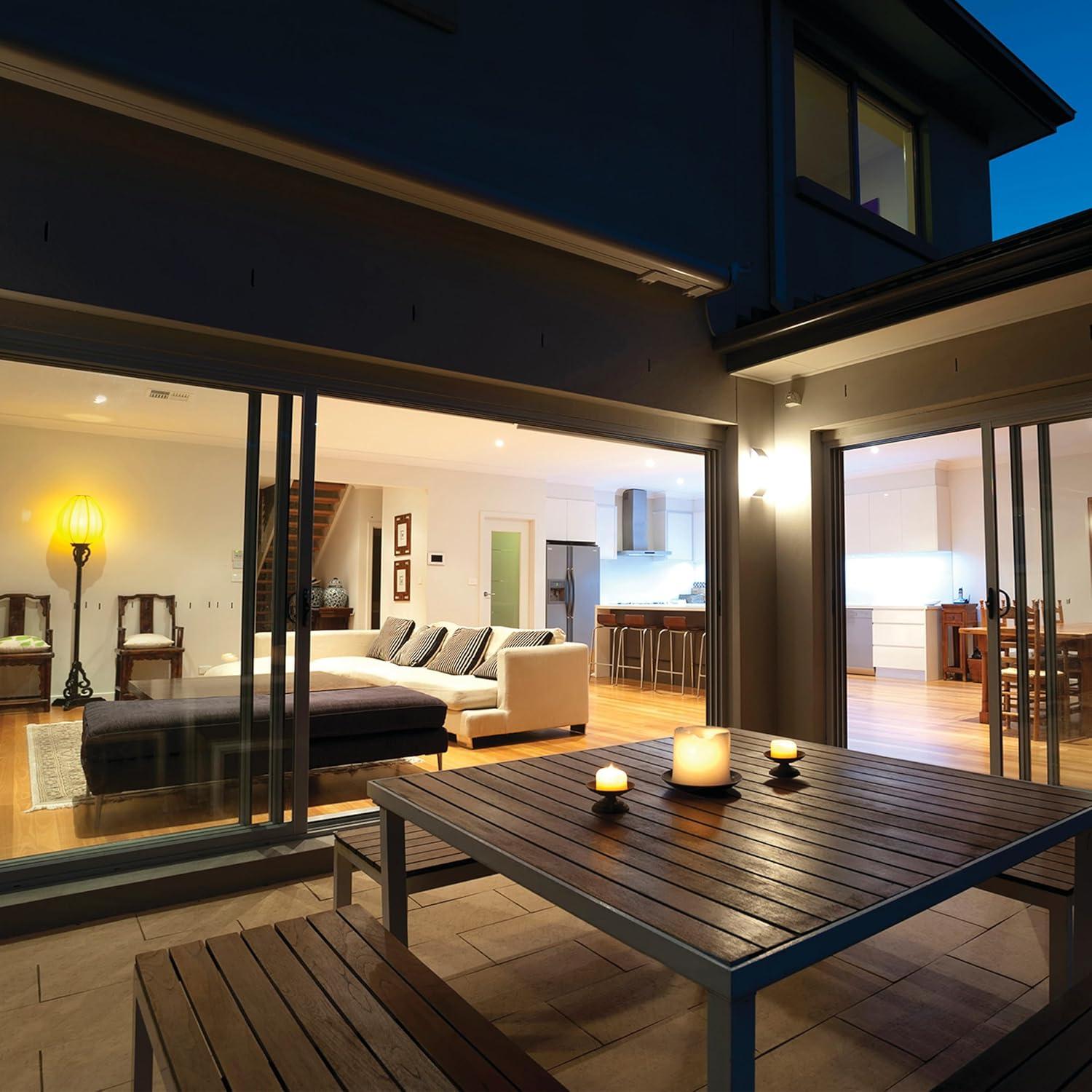 Feit Electric A19 LED Light Bulb, 60W Equivalent, 5CCT, Dimmable, E26 Medium Base, 90 CRI, 800 Lumens, Adjustable White, 22 Years Lifetime, 4 Pack, OM60DM/5CCT/4