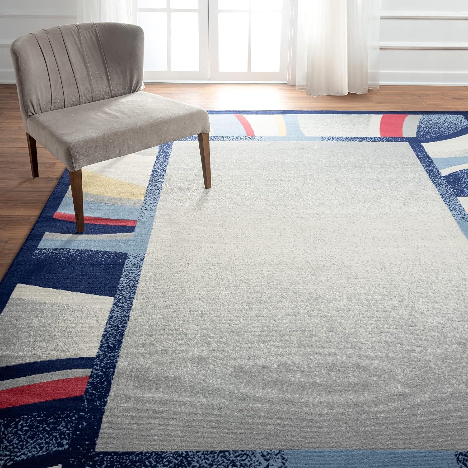 Home Dynamix Premium Rizzy Contemporary Abstract Border Area Rug