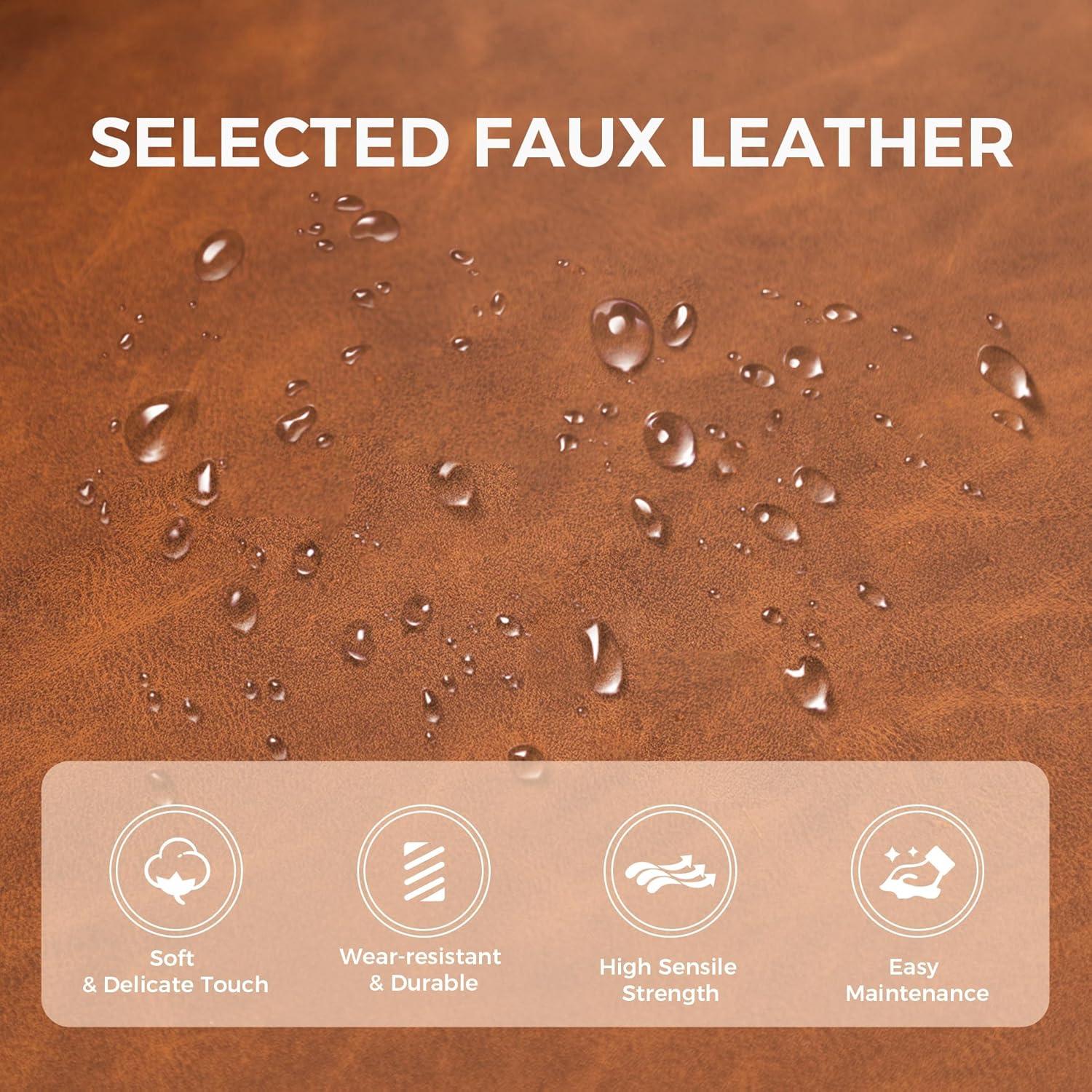 Wade Logan® Catharinus Extra Tall Bar Stool Set - Black Metal Base & Waterproof Faux Leather (Set of 3)