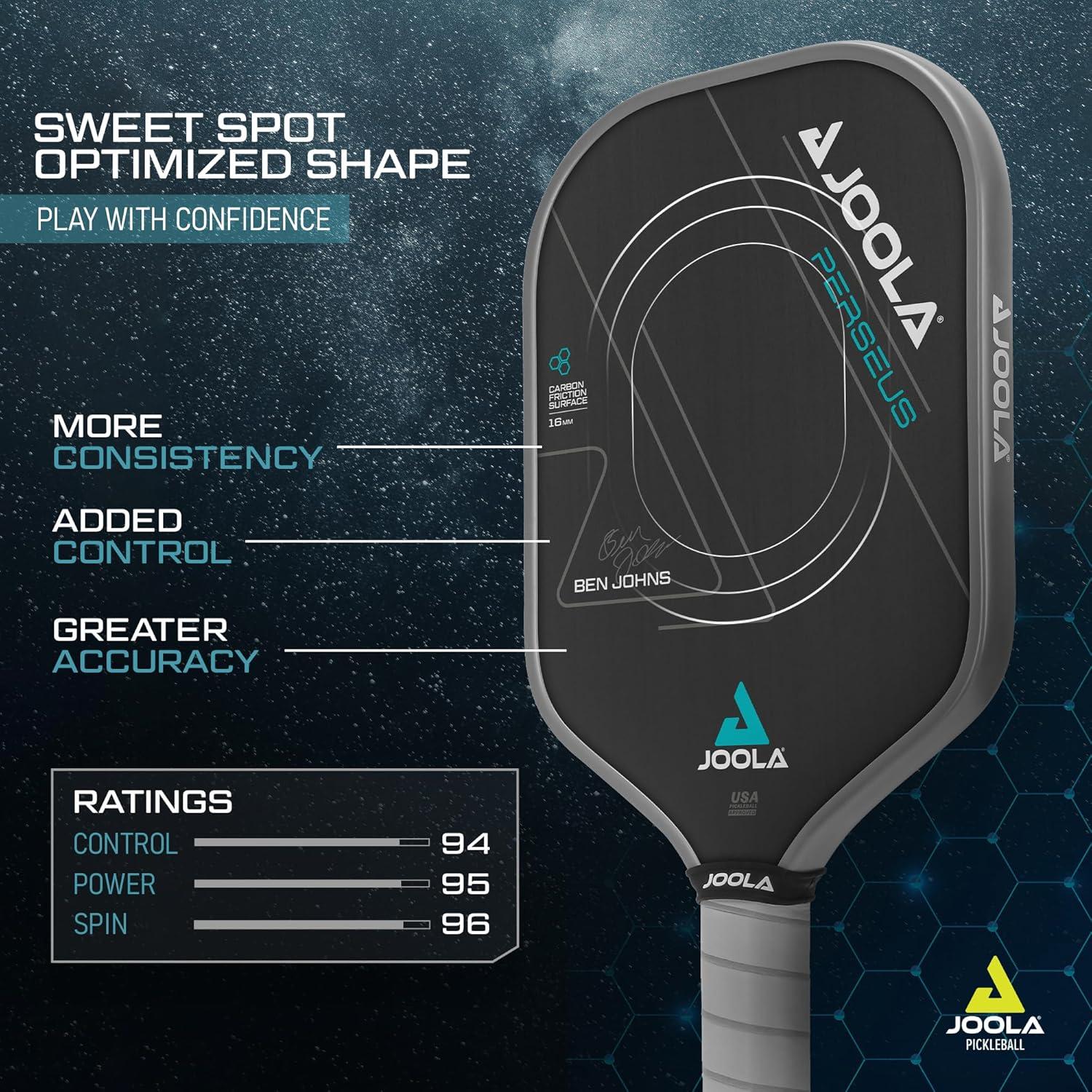 Joola Ben Johns Perseus CFS 16mm Pickleball Paddle