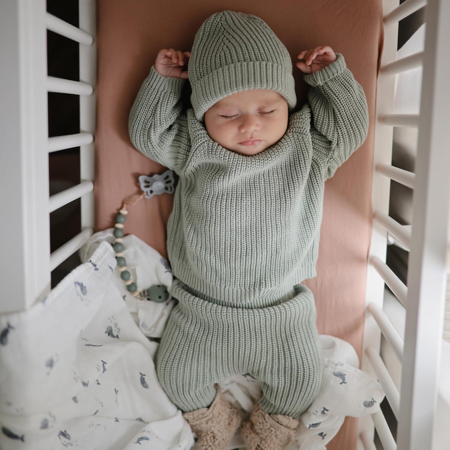Organic Cotton Muslin Swaddle Blanket Crowns One Size
