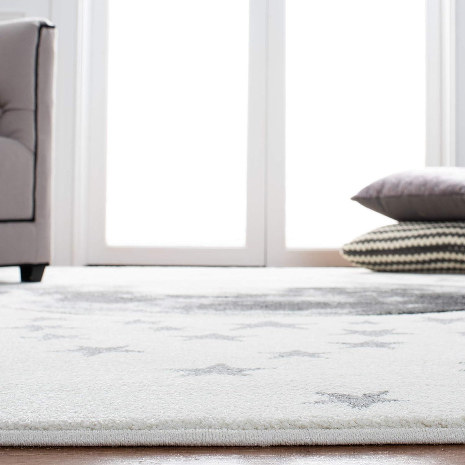 Carousel Kids CRK135 Power Loomed Accent Rug - Ivory/Gray - 2'3"x4' - Safavieh.