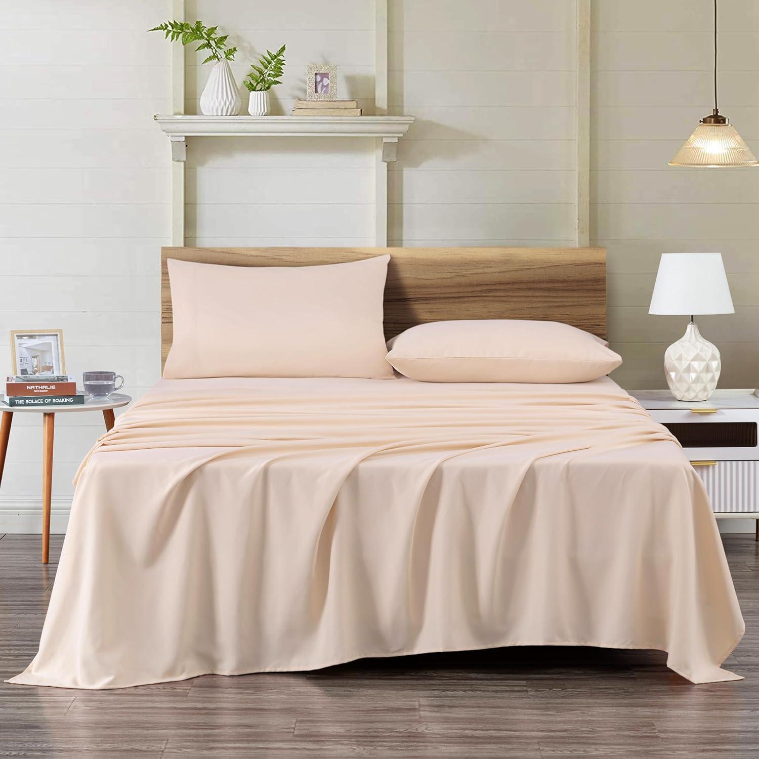 Southshore Fine Linens Extra Deep Pocket Sheet Set, easy care, wrinkle resistant