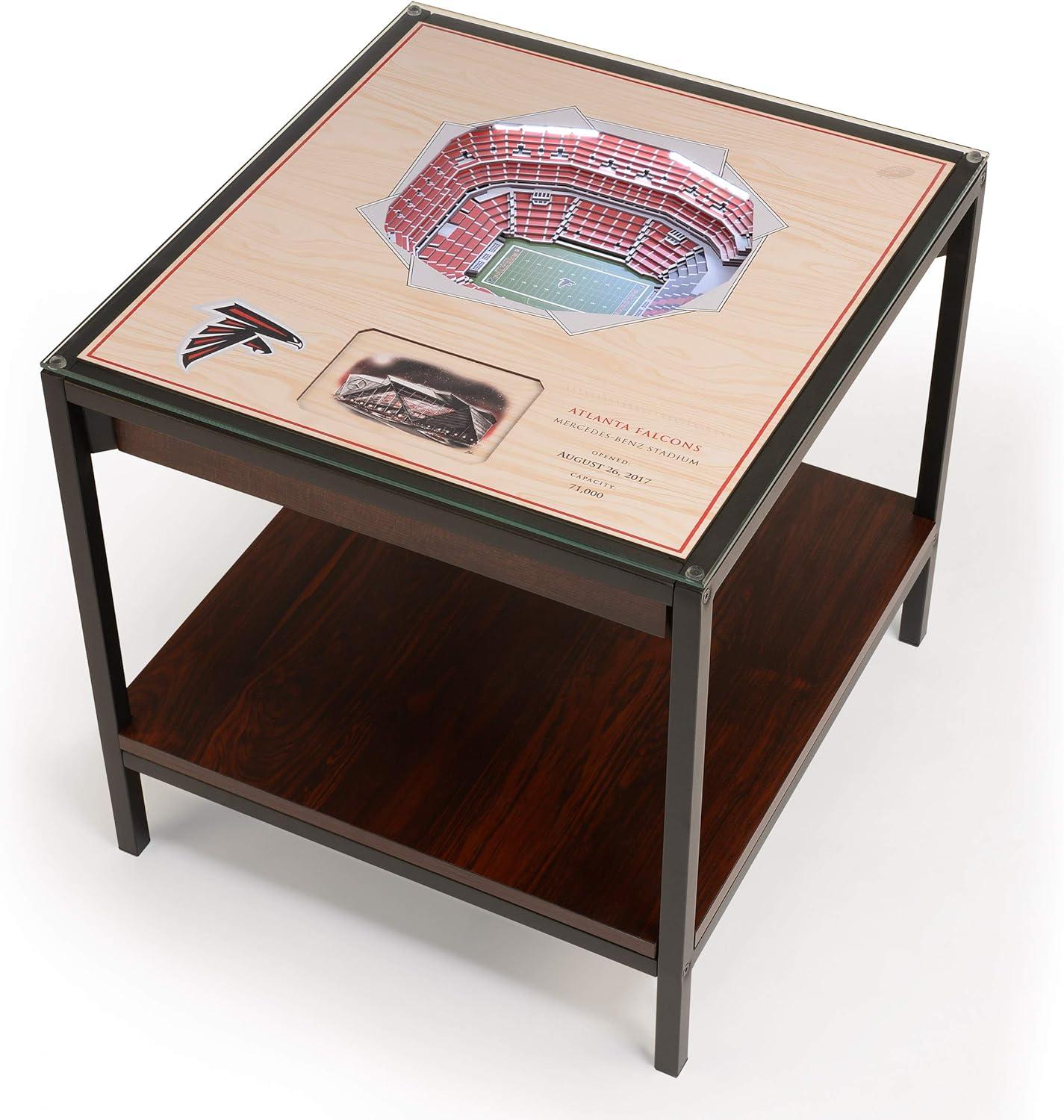 NFL Atlanta Falcons 25-Layer StadiumViews Lighted End Table