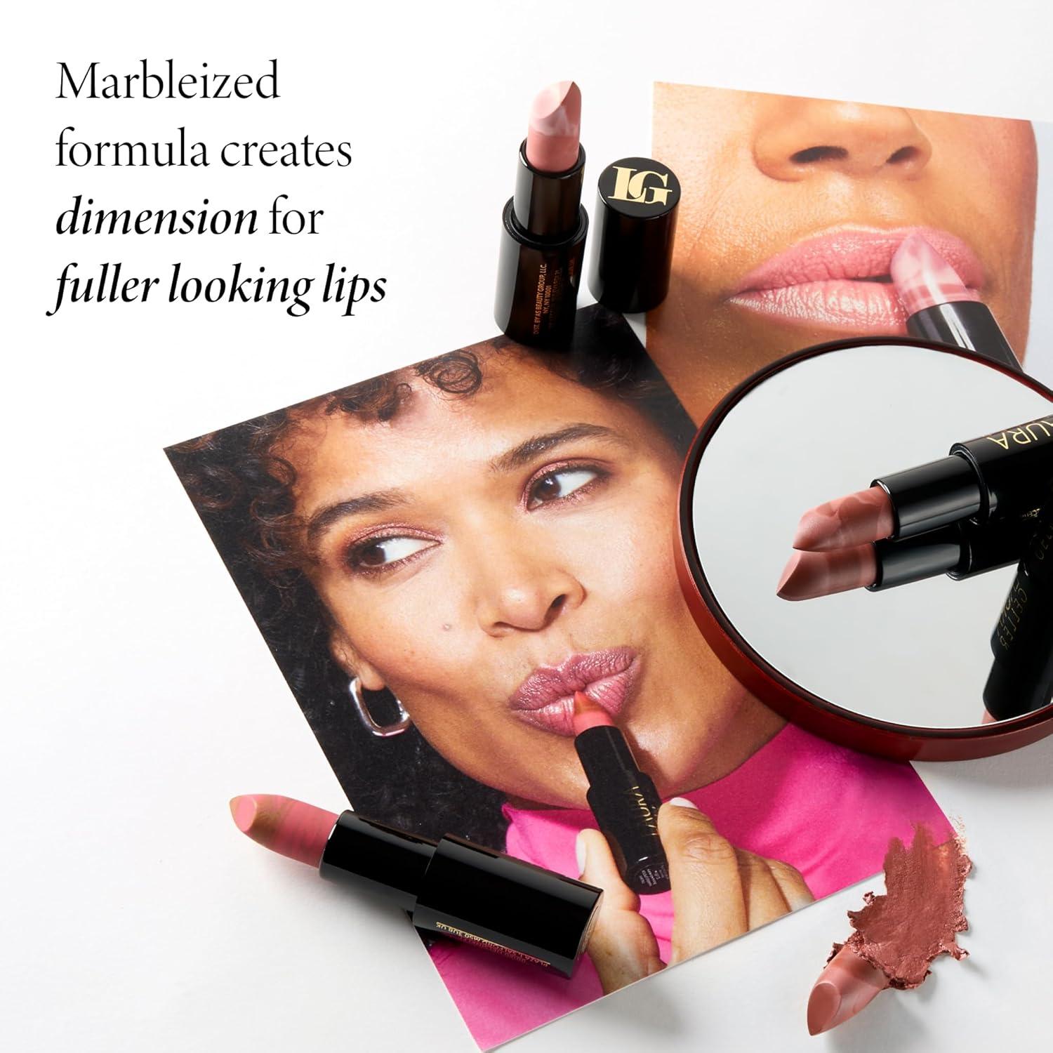 LAURA GELLER NEW YORK Italian Marble Hydrating Lightweight Long Lasting Lipstick With Vitamin E & Castor Seed Oil, Berry Banana