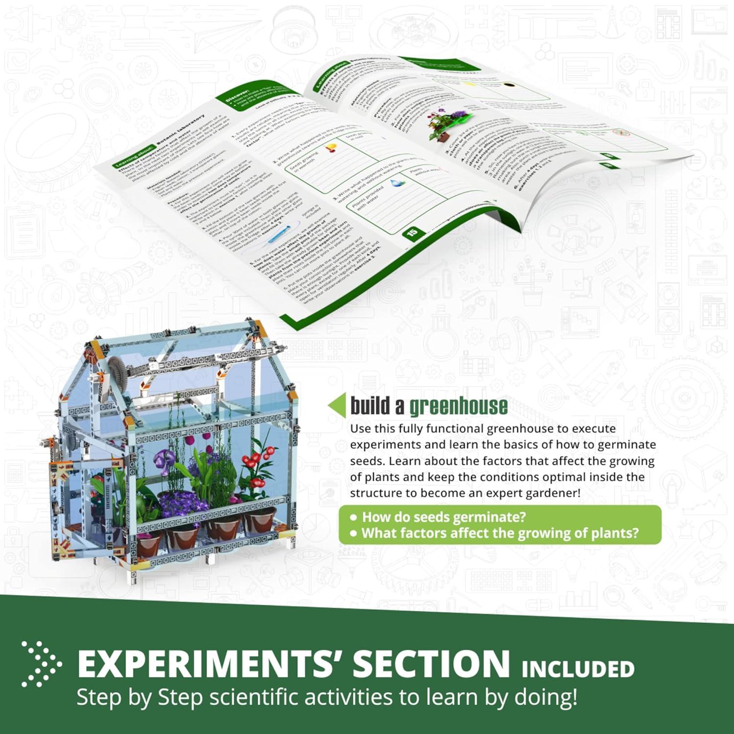 Engino- STEM Toys, Construction Toys for Kids 9+, Botanic Laboratory