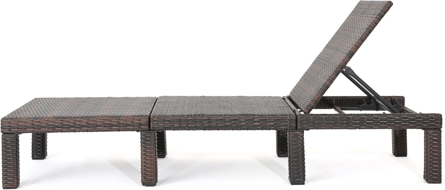 Jamaica Wicker Patio Chaise Lounge with Cushion  - Christopher Knight Home