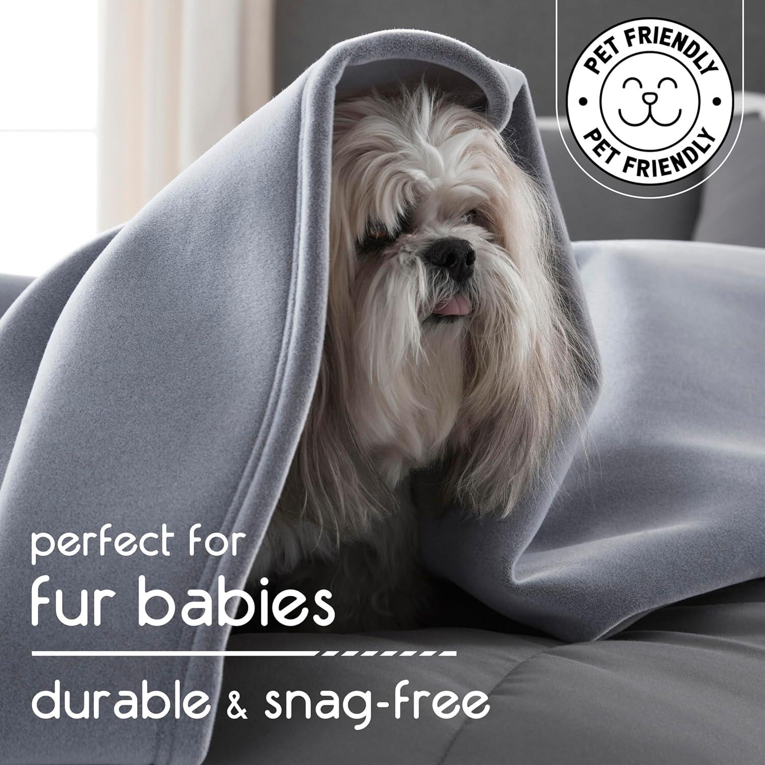 Vellux Throw Blanket, Original Blanket,  Snuggle-Ready,  Durable Machine Washable Pet Friendly, All-Season Comfort, Layering Bed Sofa Blanket, Blanket for Bed, Cozy Throw Blanket