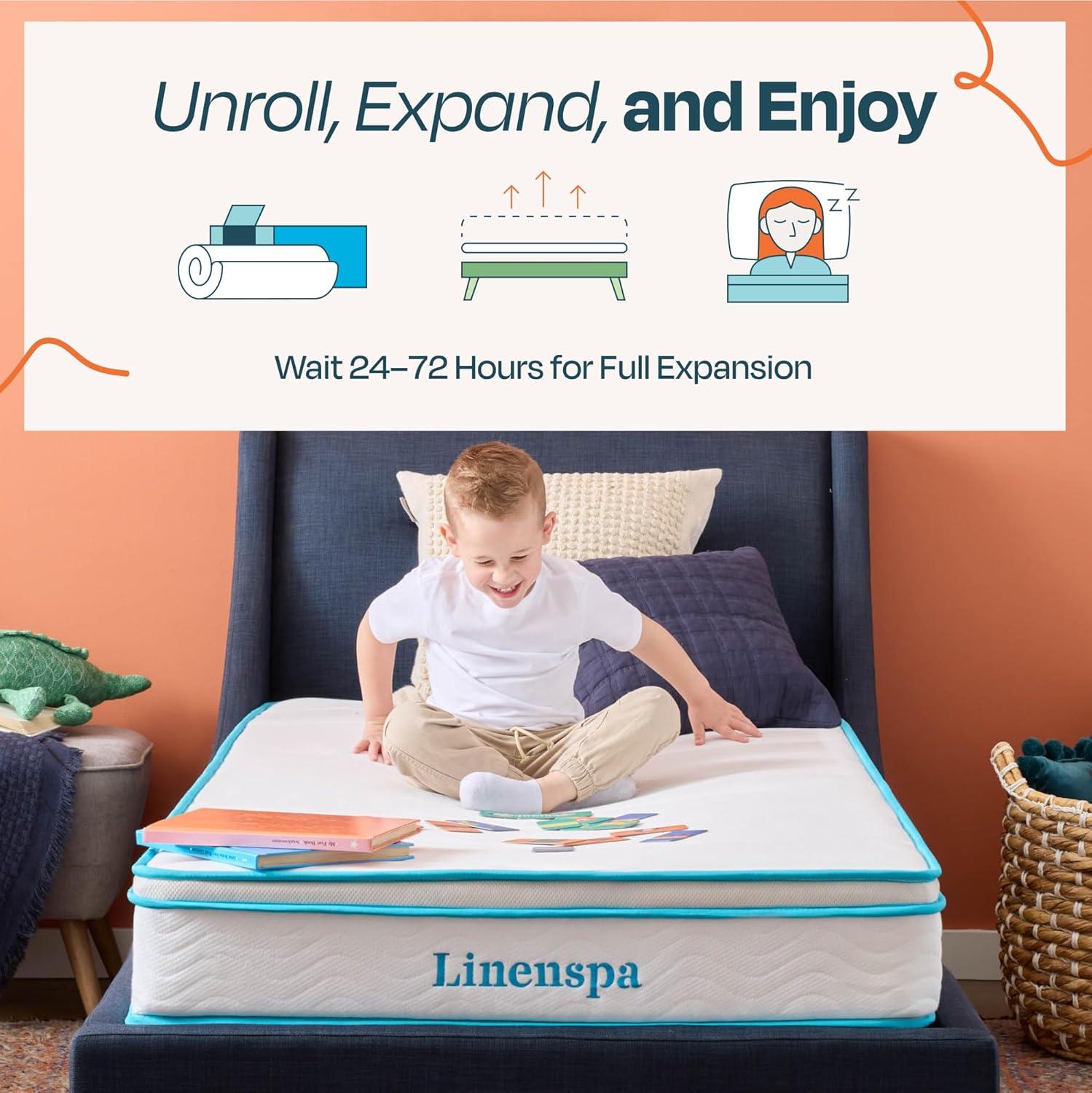 Linenspa Essentials 8 In. Firm Gel Memory Foam Hybrid Mattress