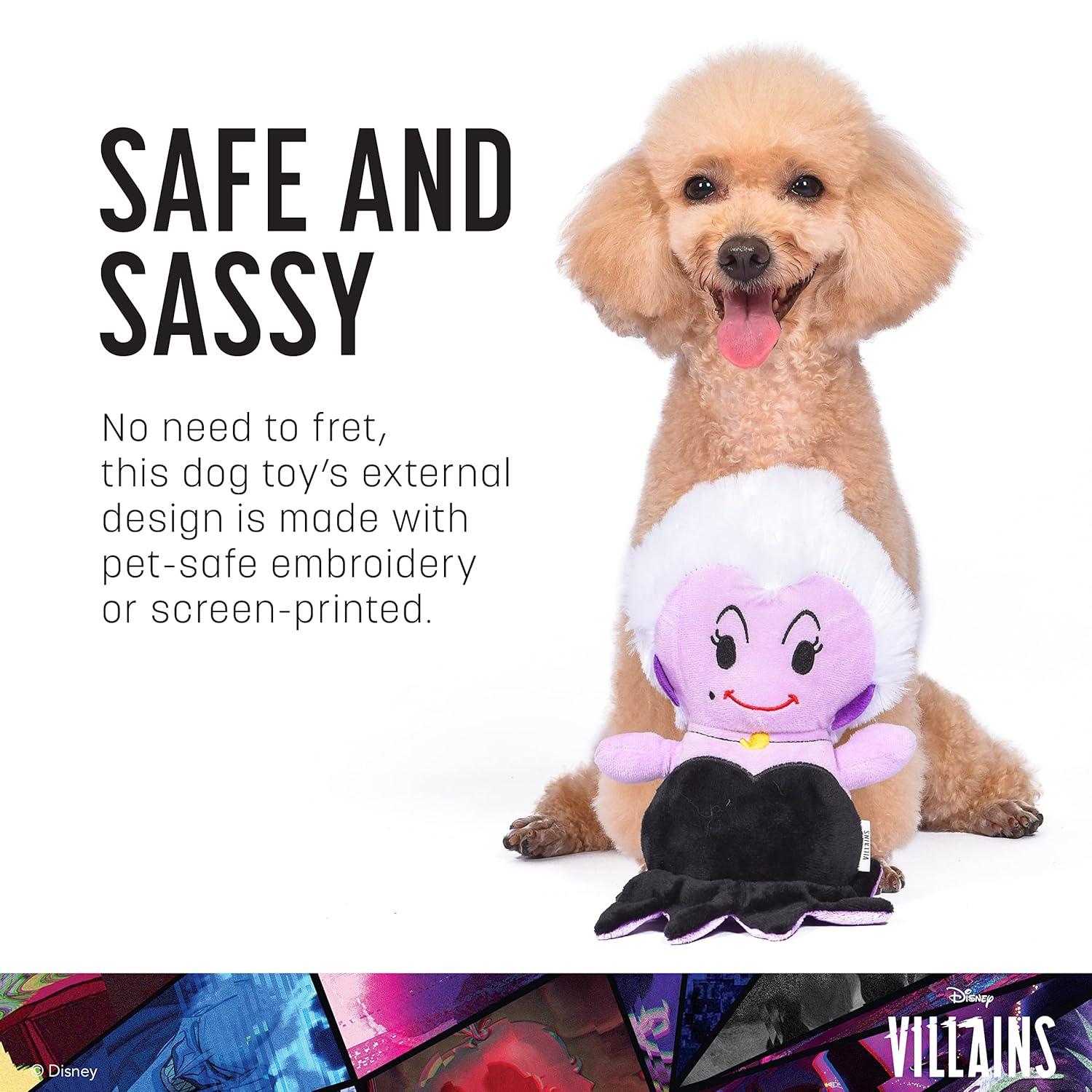 Disney for Pets Disney Villains Ursula 9" Plush Toy for Dogs - Ursula Plush Dog Toy - Movie Toys for All Dogs All Breed Sizes, Official Dog Toy Product of Disney for Pets