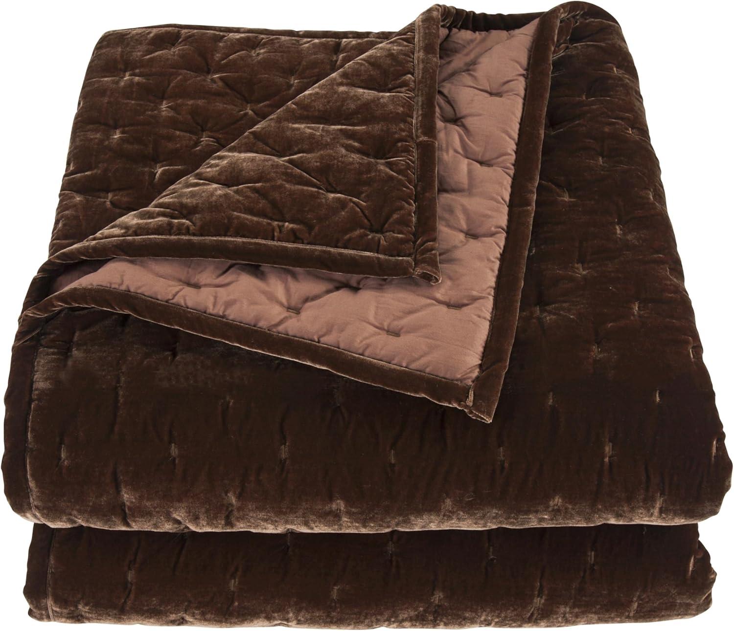 Stella Faux Silk Velvet Classic Chic Modern Rustic Romantic Western 1 Piece Quilt