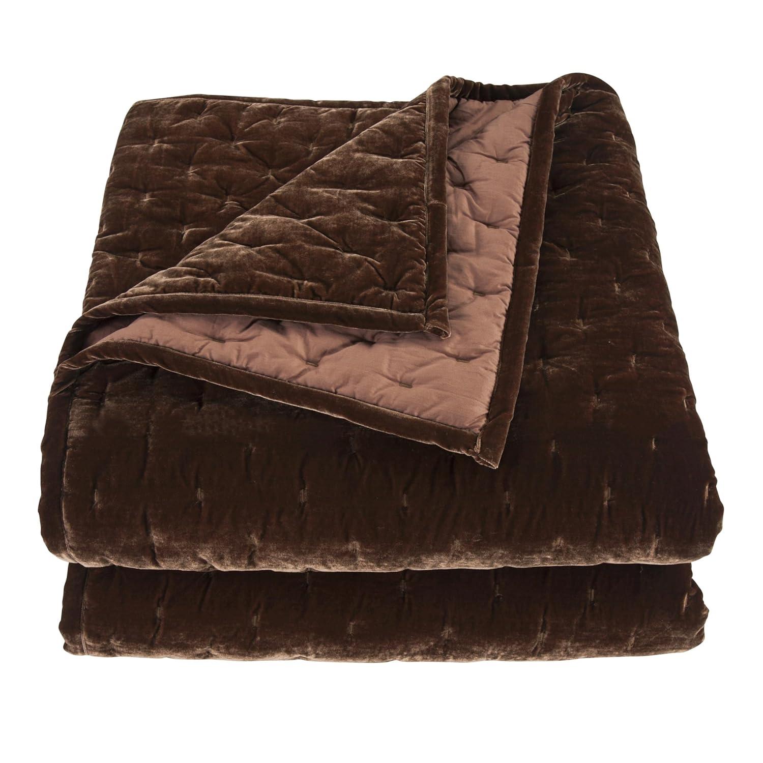 Stella Faux Silk Velvet Classic Chic Modern Rustic Romantic Western 1 Piece Quilt