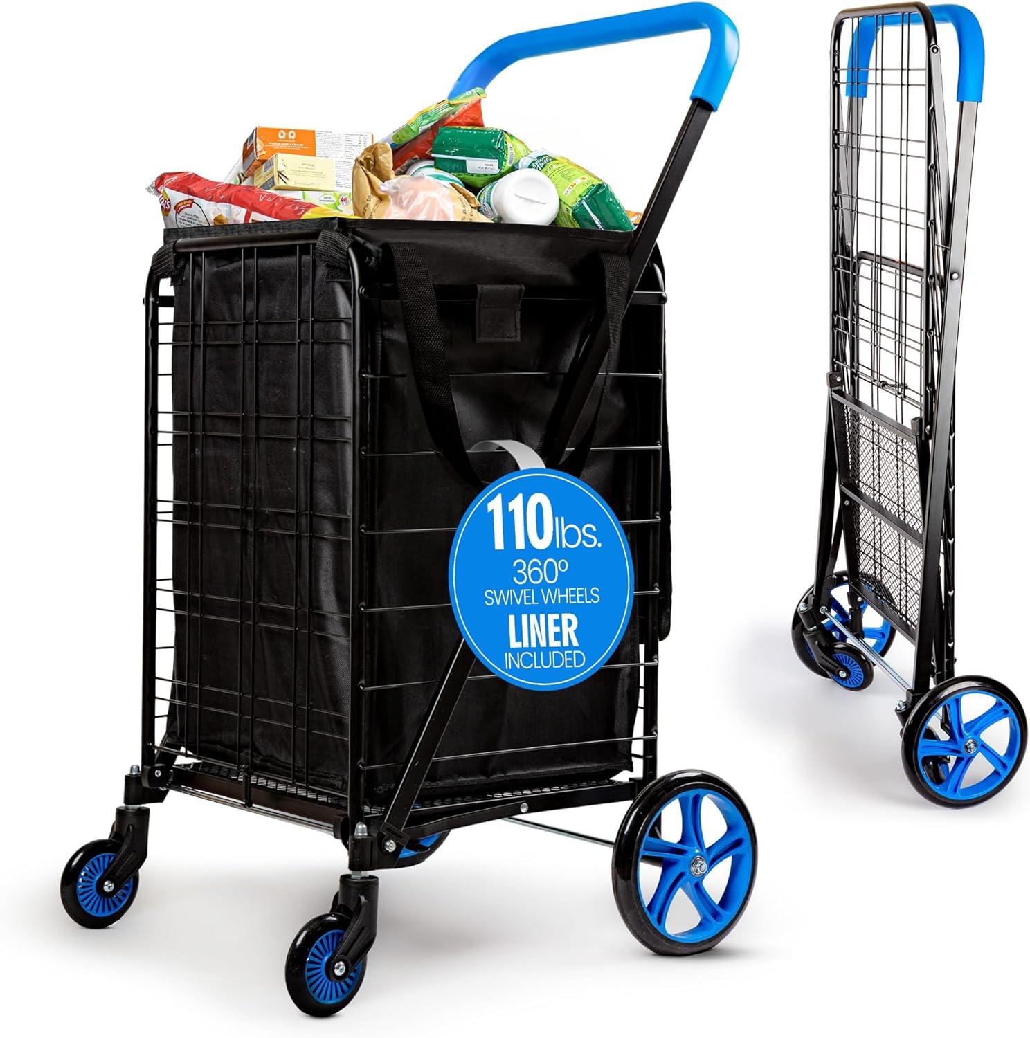 SereneLife Rolling Utility Cart