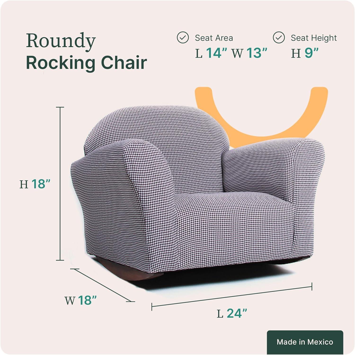 Keet Keet Roundy Rocking Chair Ghingham Brown