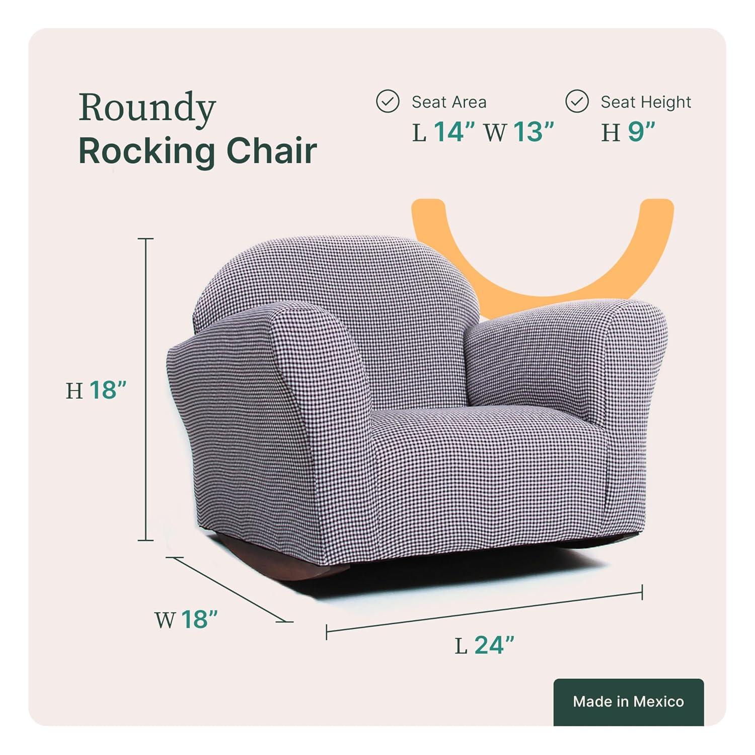 Keet Keet Roundy Rocking Chair Ghingham Brown