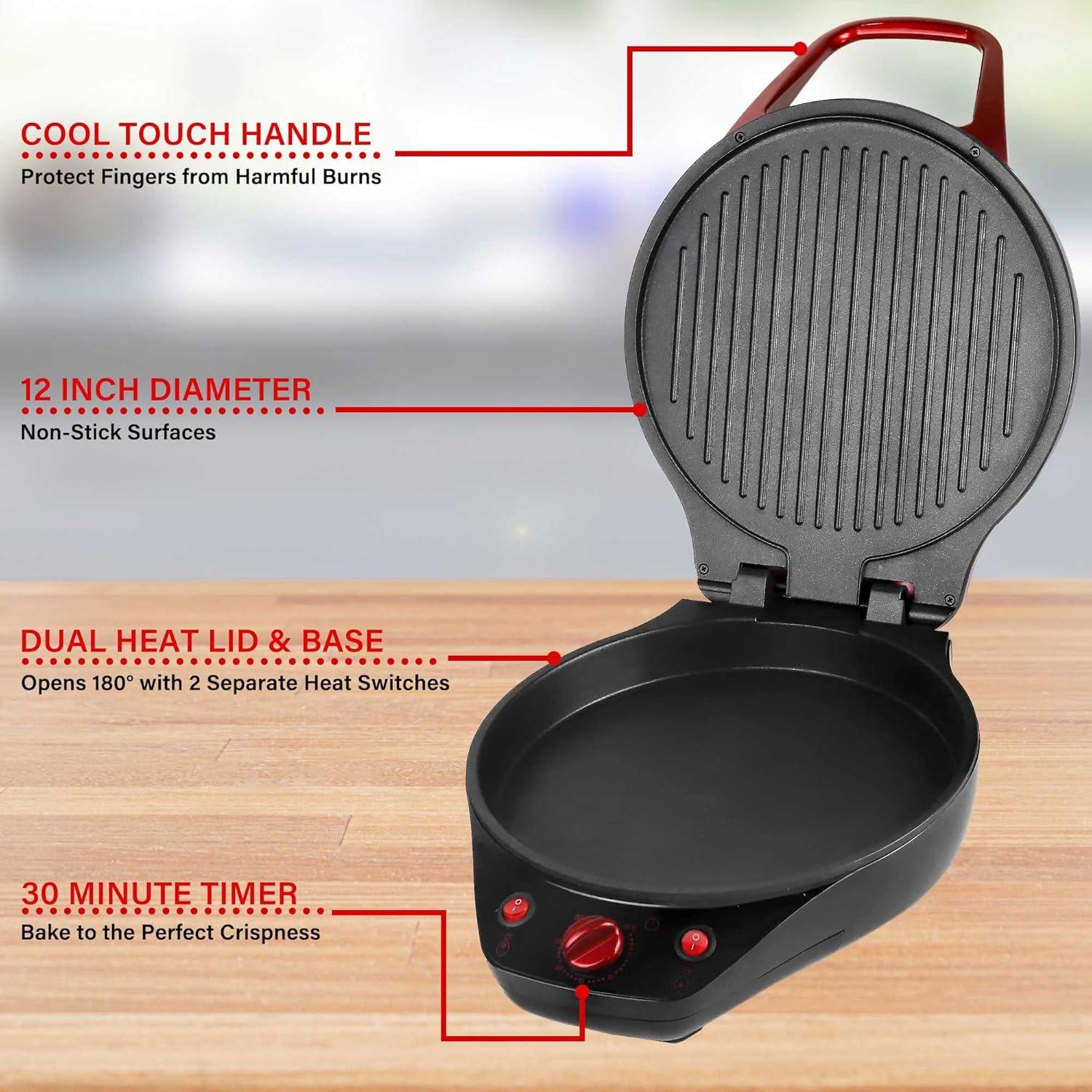 Brentwood Brentwood 12.5'' Non Stick Electric Grill with Lid
