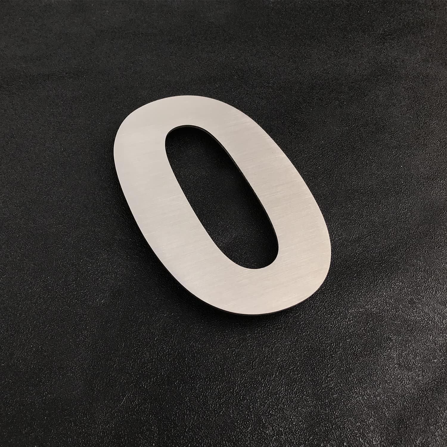 ModernStainlessHardware 6'' H Stainless Steel House Number