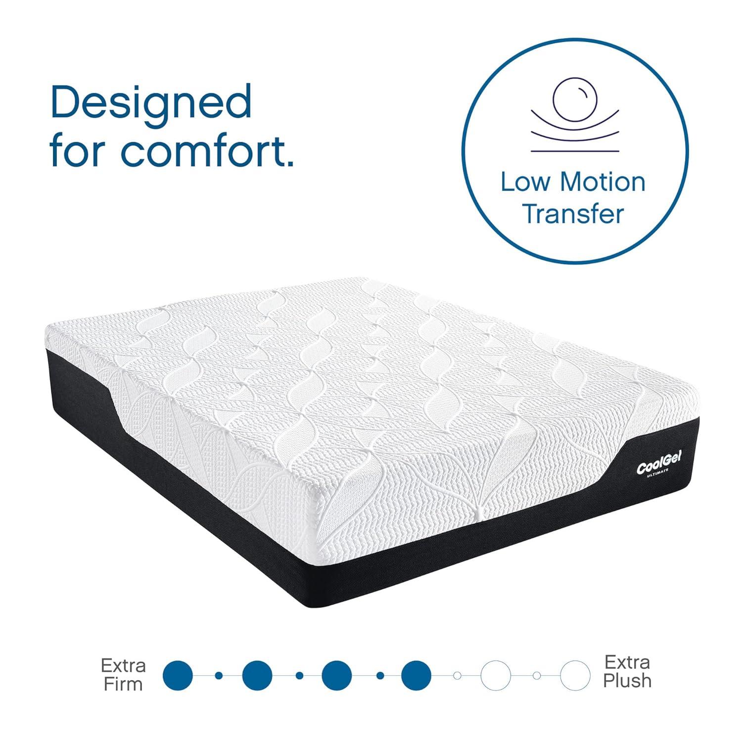 Queen 14-Inch Gel Memory Foam Mattress with Adjustable Bed
