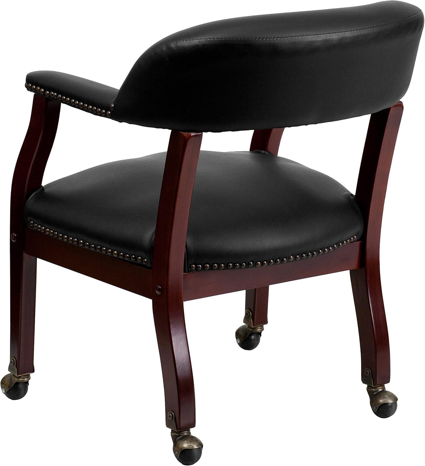 Emma and Oliver Conference Chair with Accent Nail Trim  and Casters