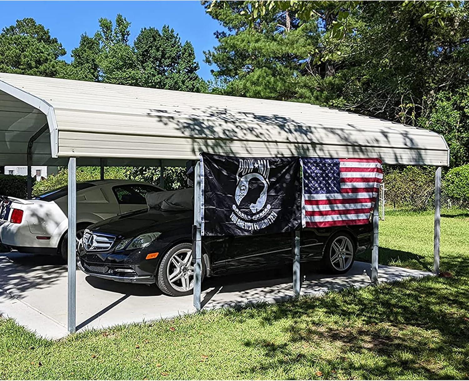 POW MIA 3x5 Nylon Flag - Double Sided and Embroidered - All Weather, Durable, Outdoor Nylon Flag - Front Line Flags