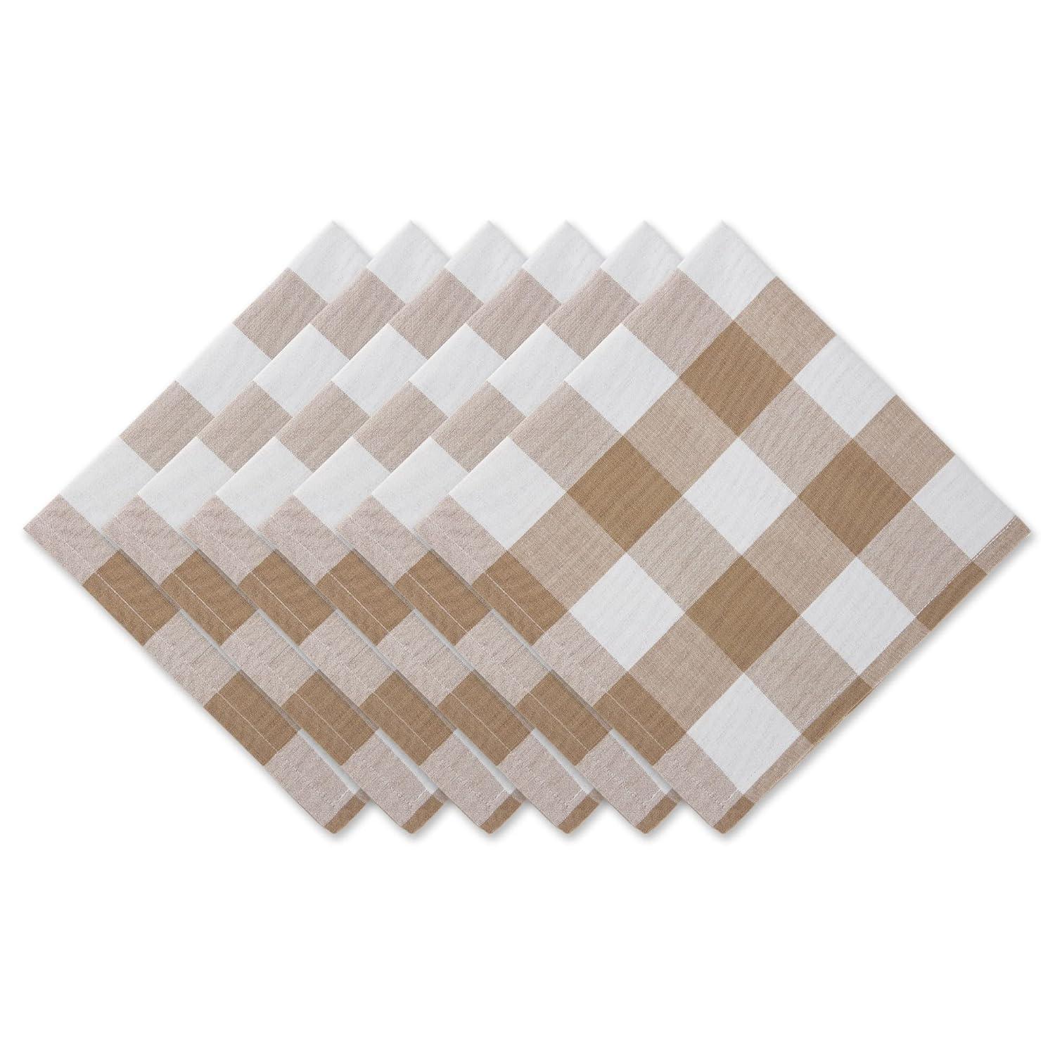 Dusty Lilac Buffalo Check Ribbed Placemat (Set of 6)