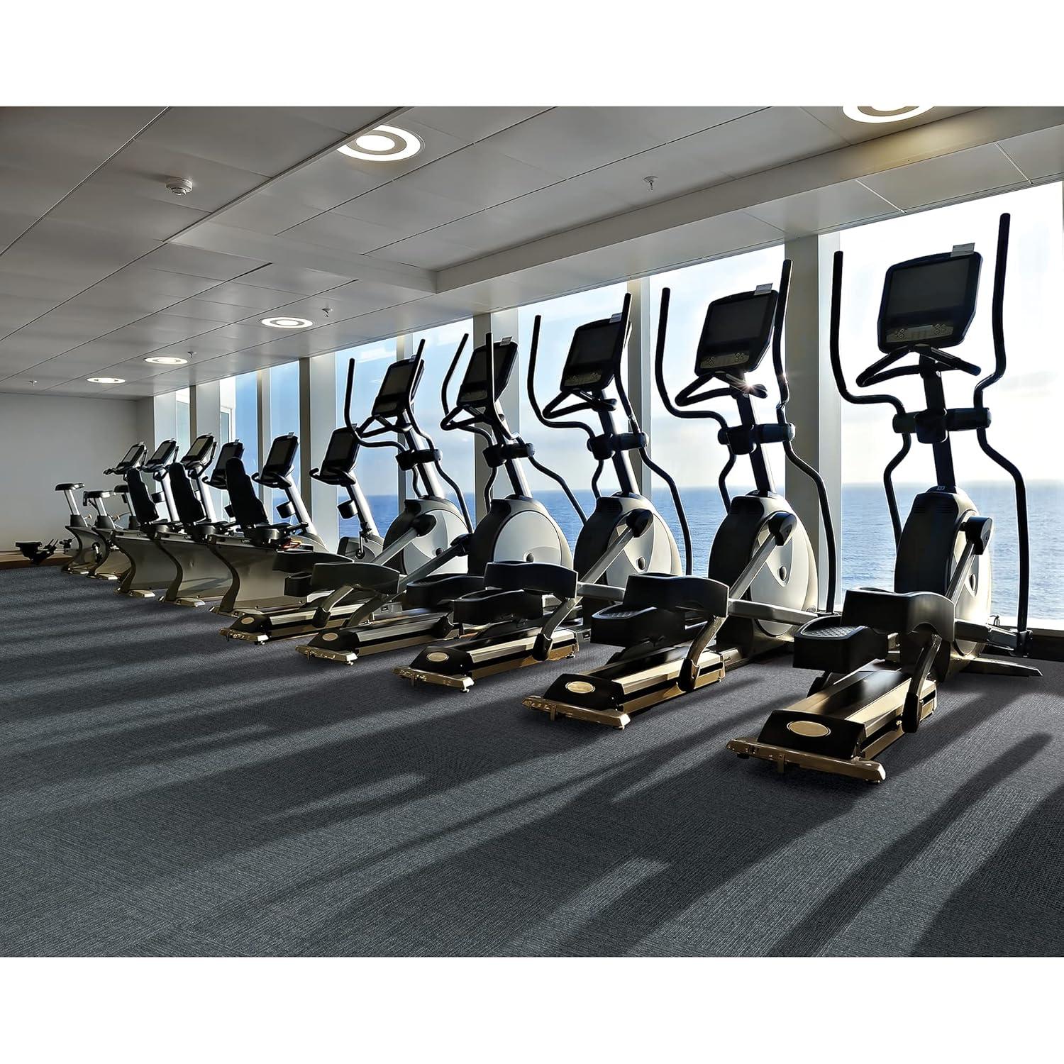 Mohawk Basics 24" x 24" Carpet Tile Sample with EnviroStrand™ PET Fiber in Navy (1 piece)