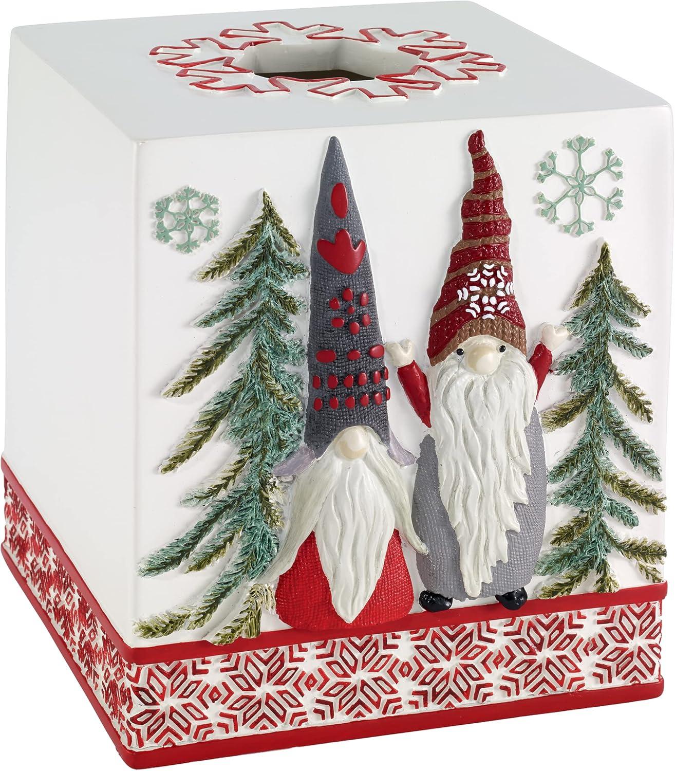 Avanti Linens Christmas Gnomes Tissue Cover