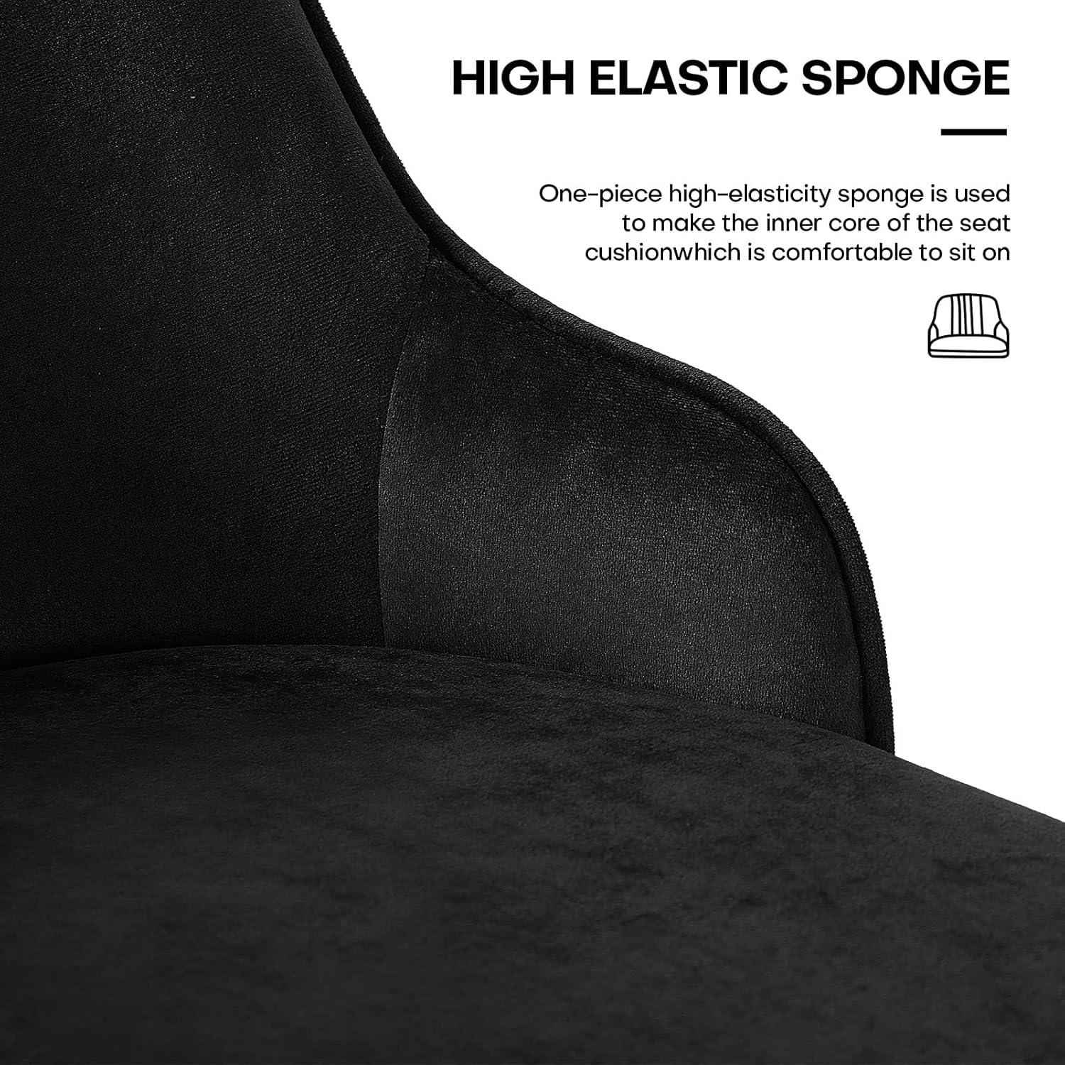 Swivel Velvet Upholstered Counter & Bar Stool (Set of 2)