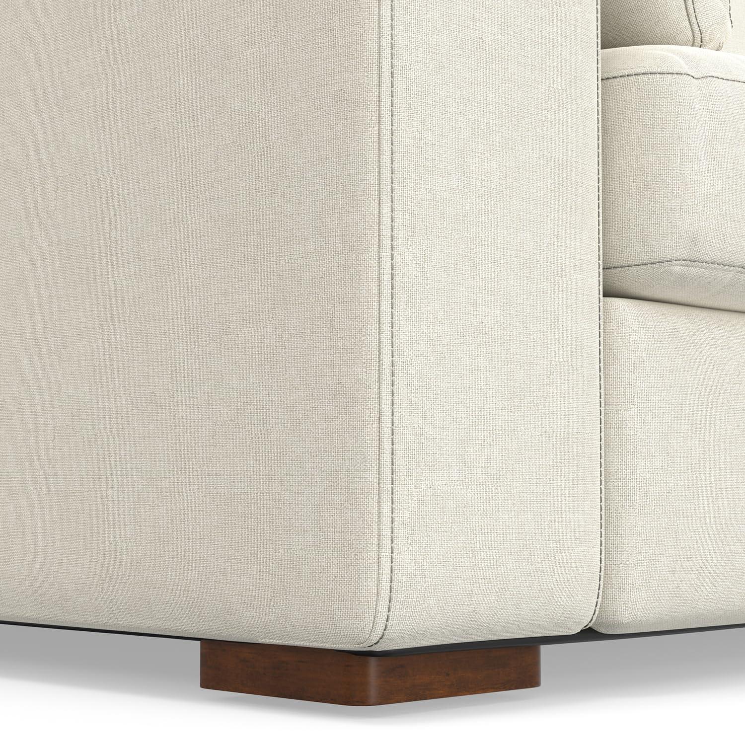Charlie 96" Beige Performance Fabric Deep Seater Sofa
