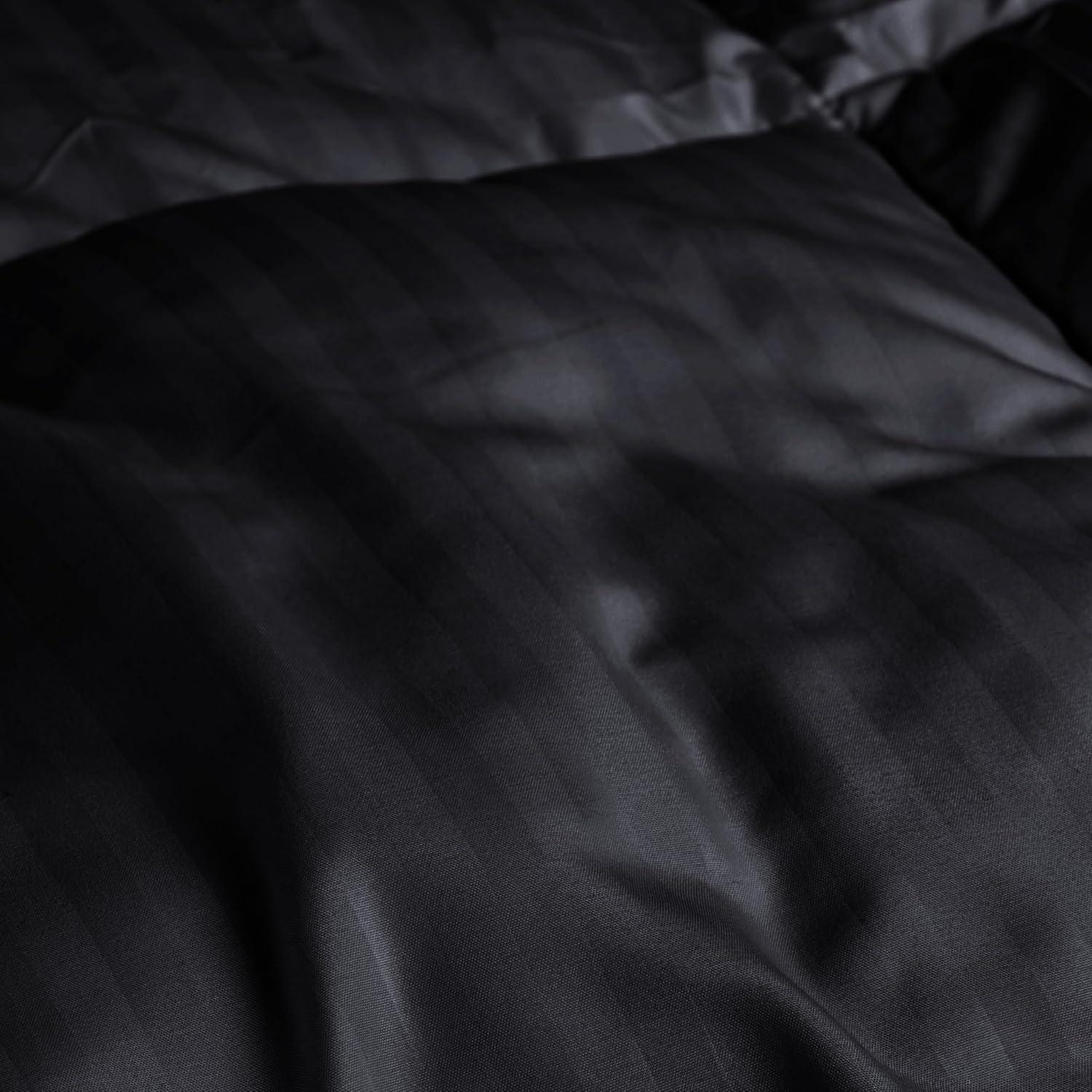 Superior Striped Down Alternative Comforter, Twin/ Twin XL, Black